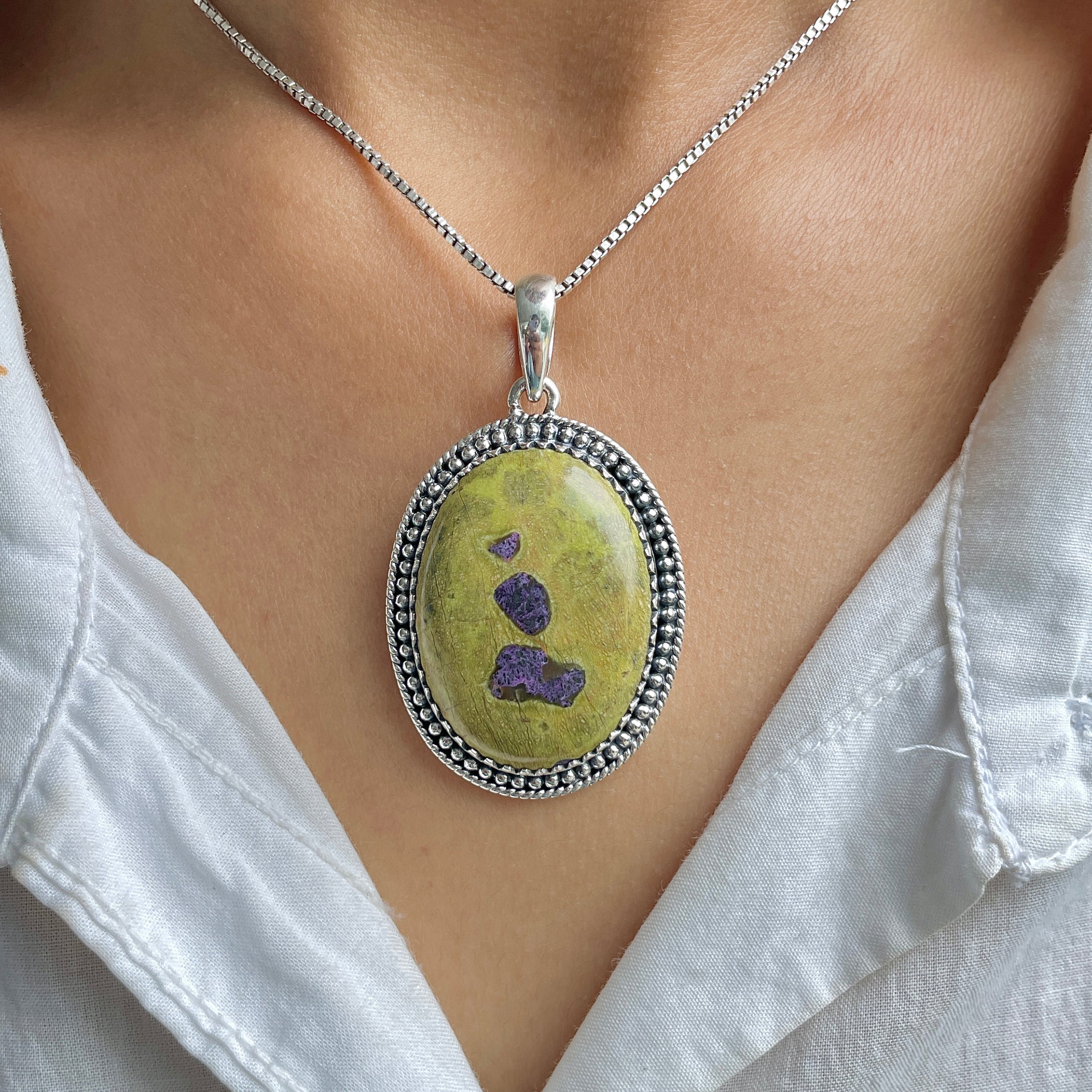 Stichtite Pendant-(SCT-P-32.)