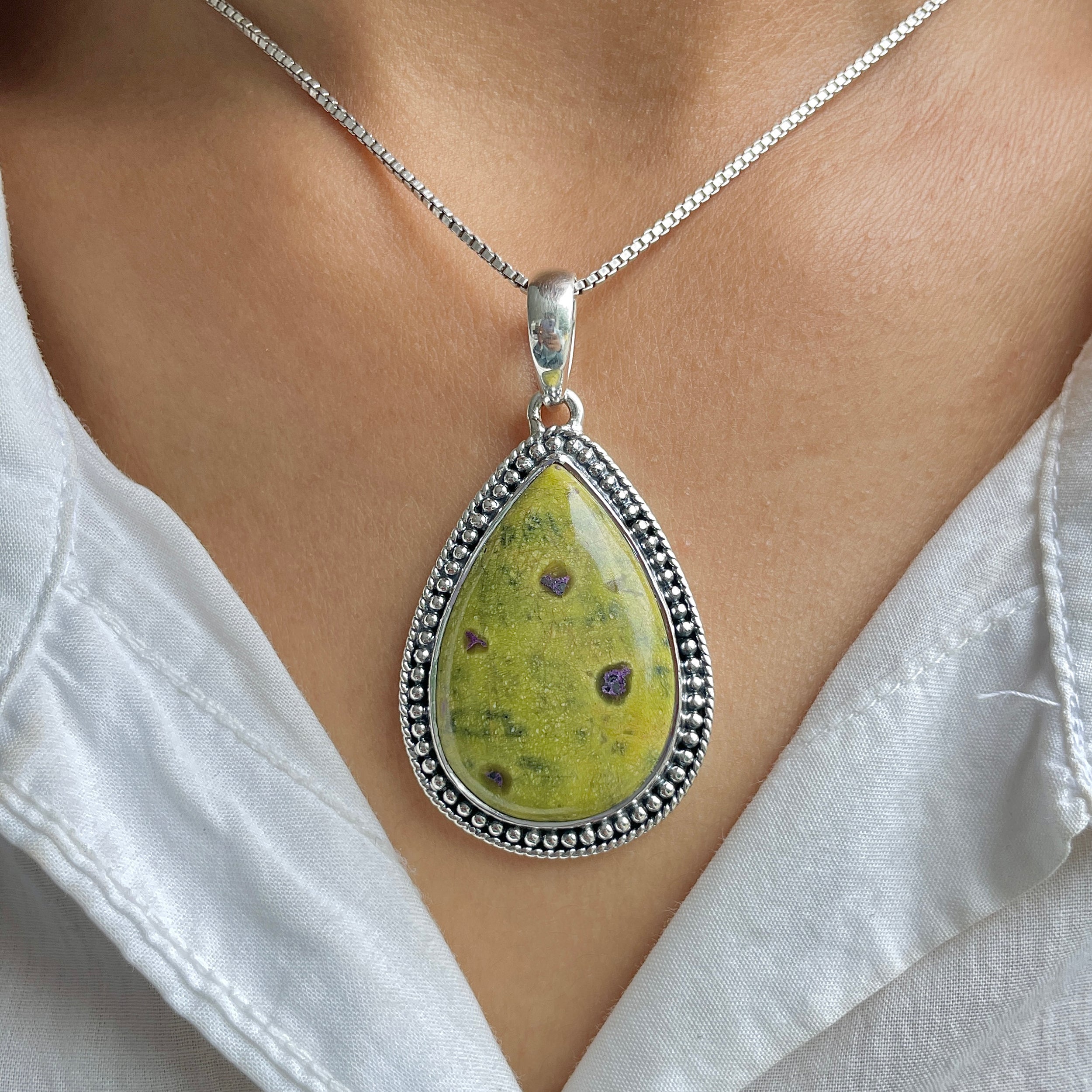 Stichtite Pendant-(SCT-P-34.)