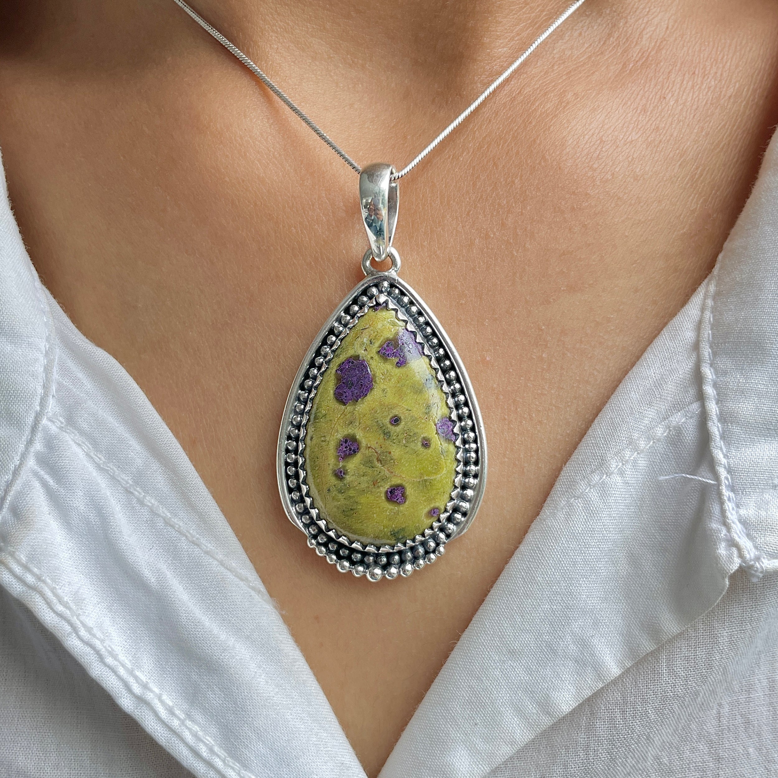 Stichtite Pendant-(SCT-P-35.)