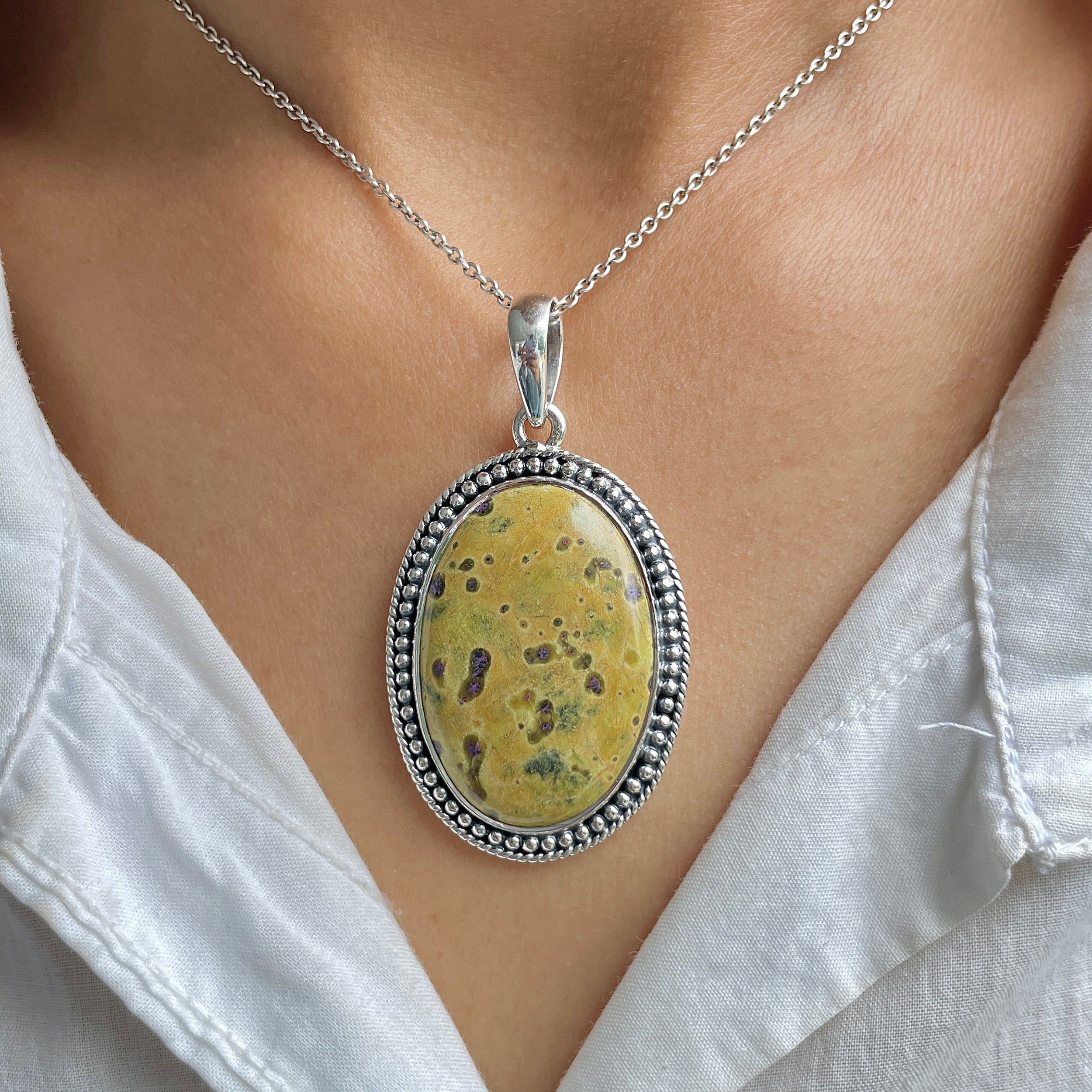 Stichtite Pendant-(SCT-P-36.)