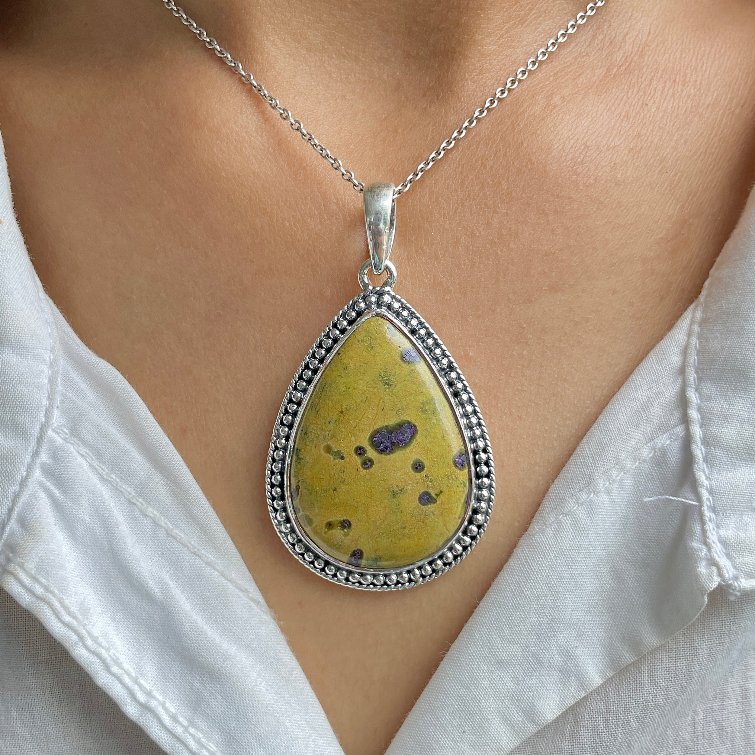 Stichtite Pendant-(SCT-P-38.)