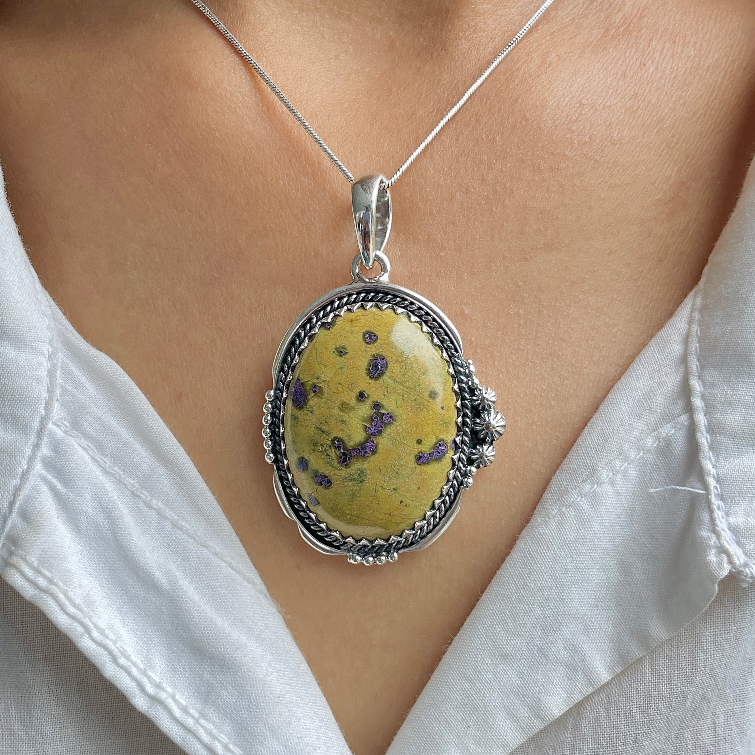 Stichtite Pendant-(SCT-P-39.)