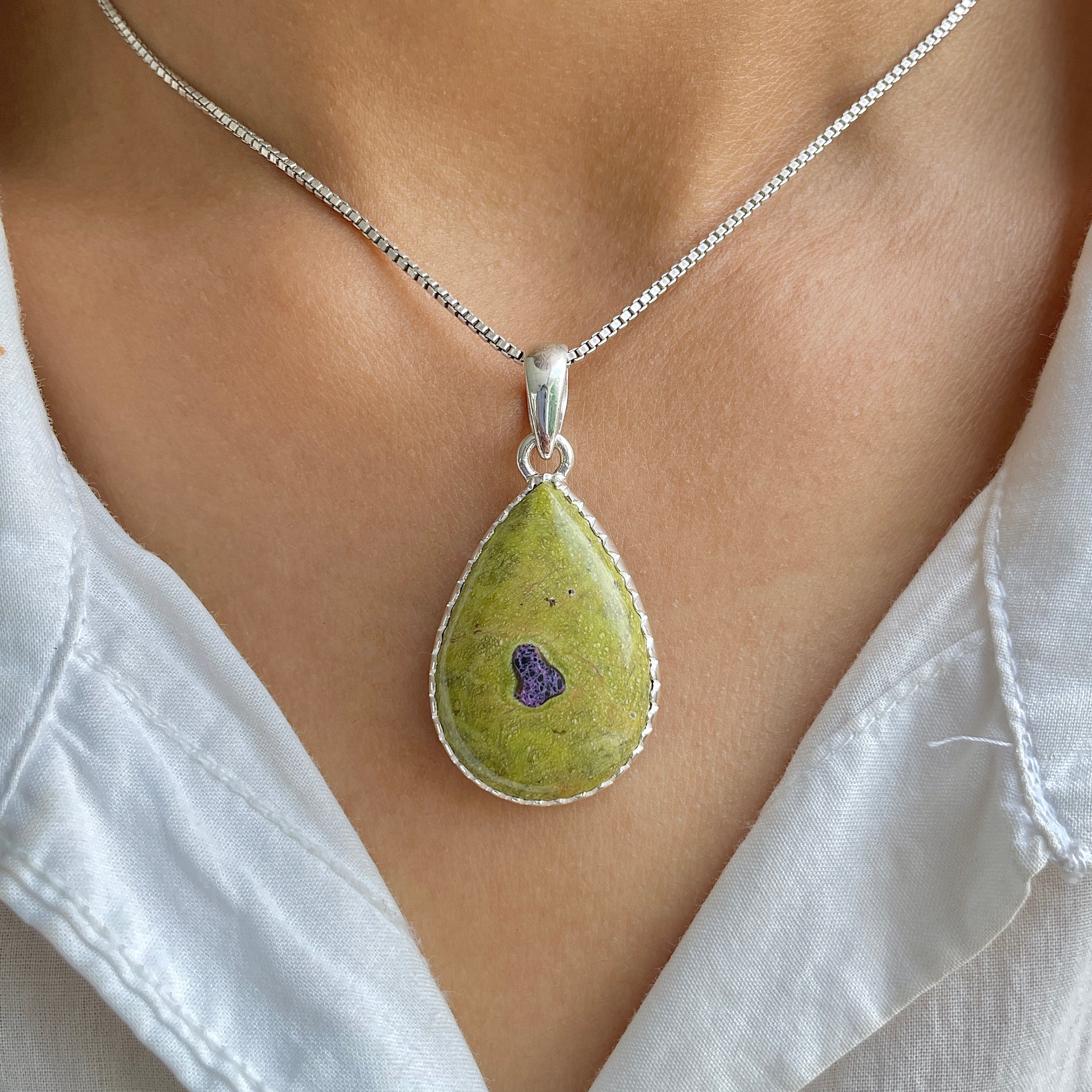 Stichtite Pendant-(SCT-P-4.)