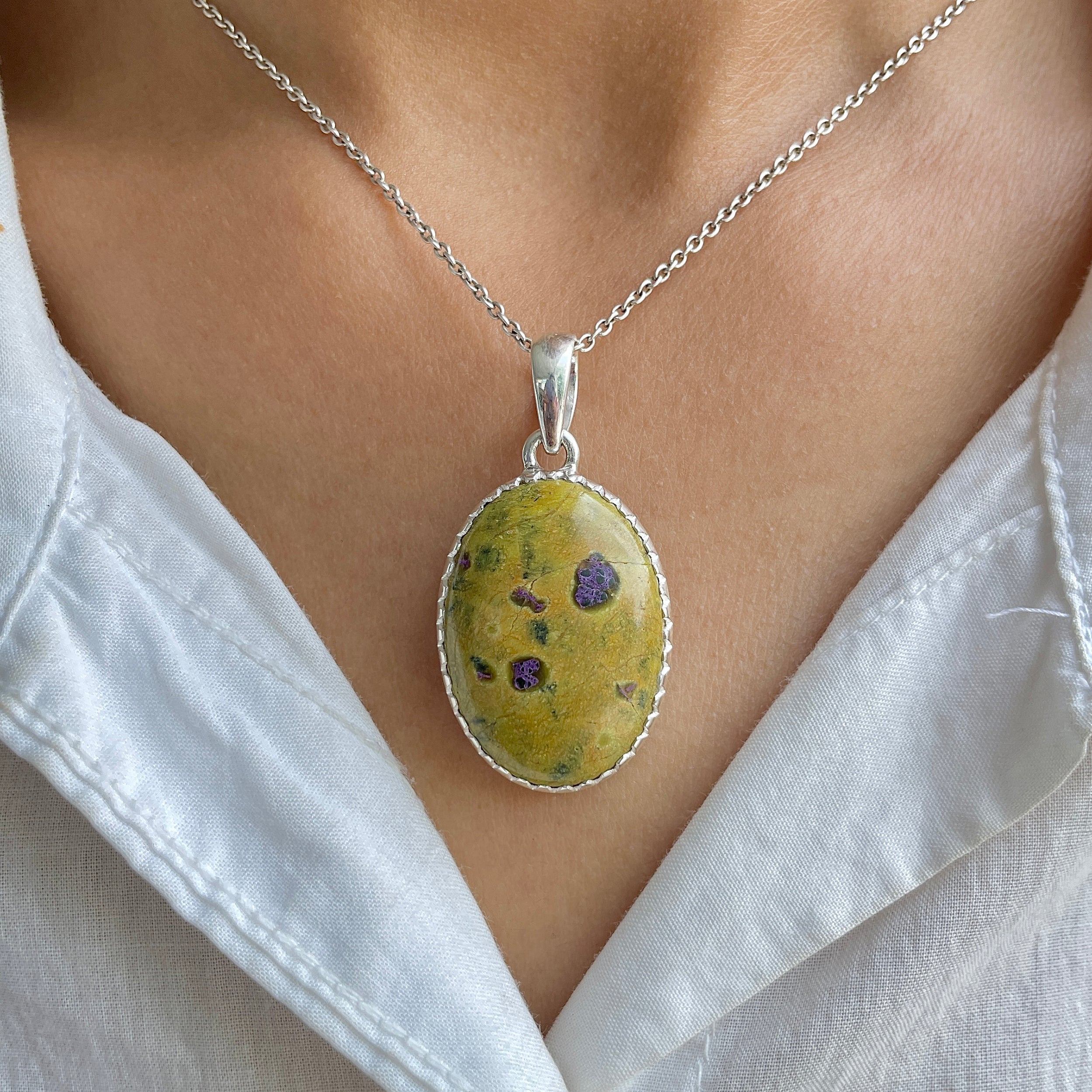 Stichtite Pendant-(SCT-P-5.)