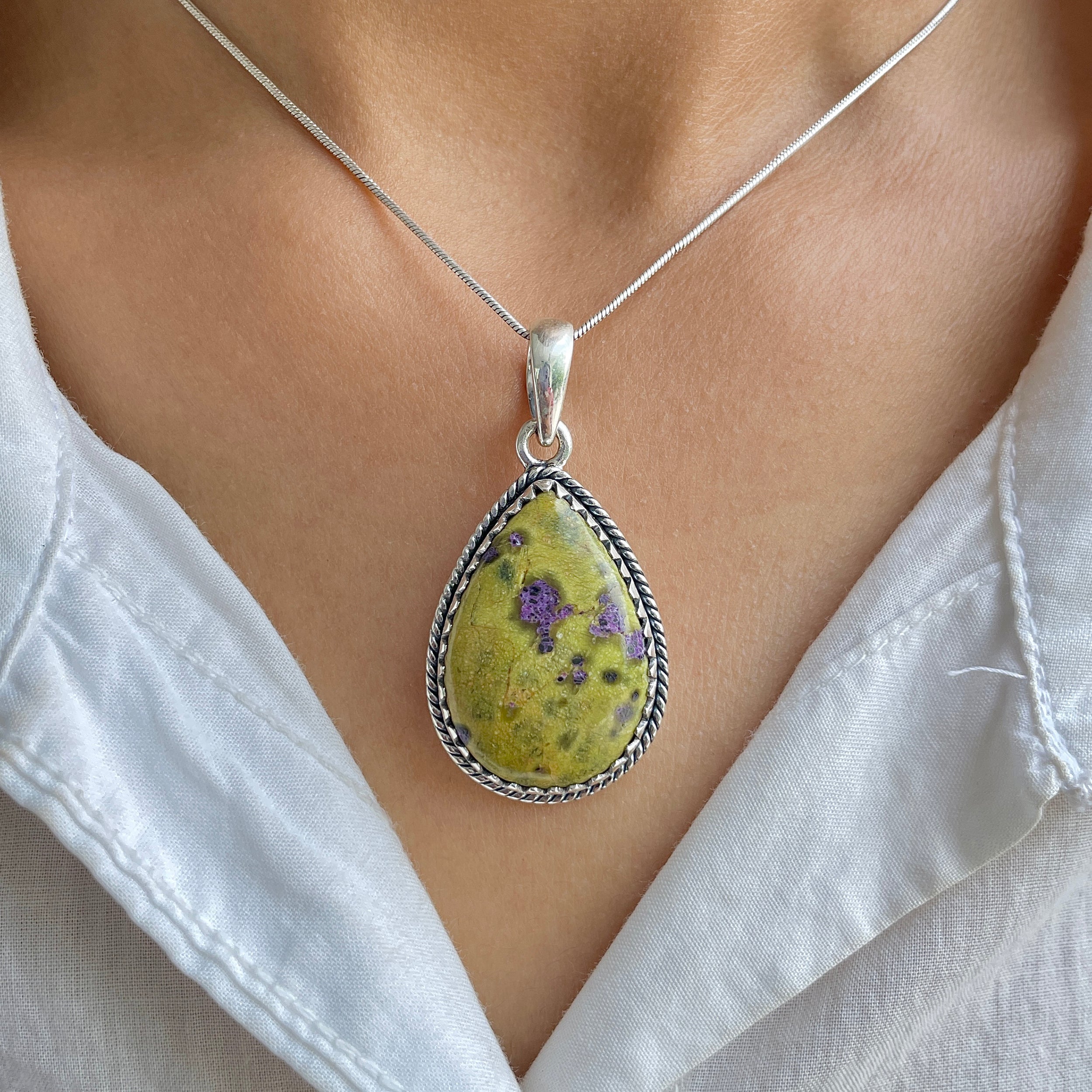 Stichtite Pendant-(SCT-P-6.)