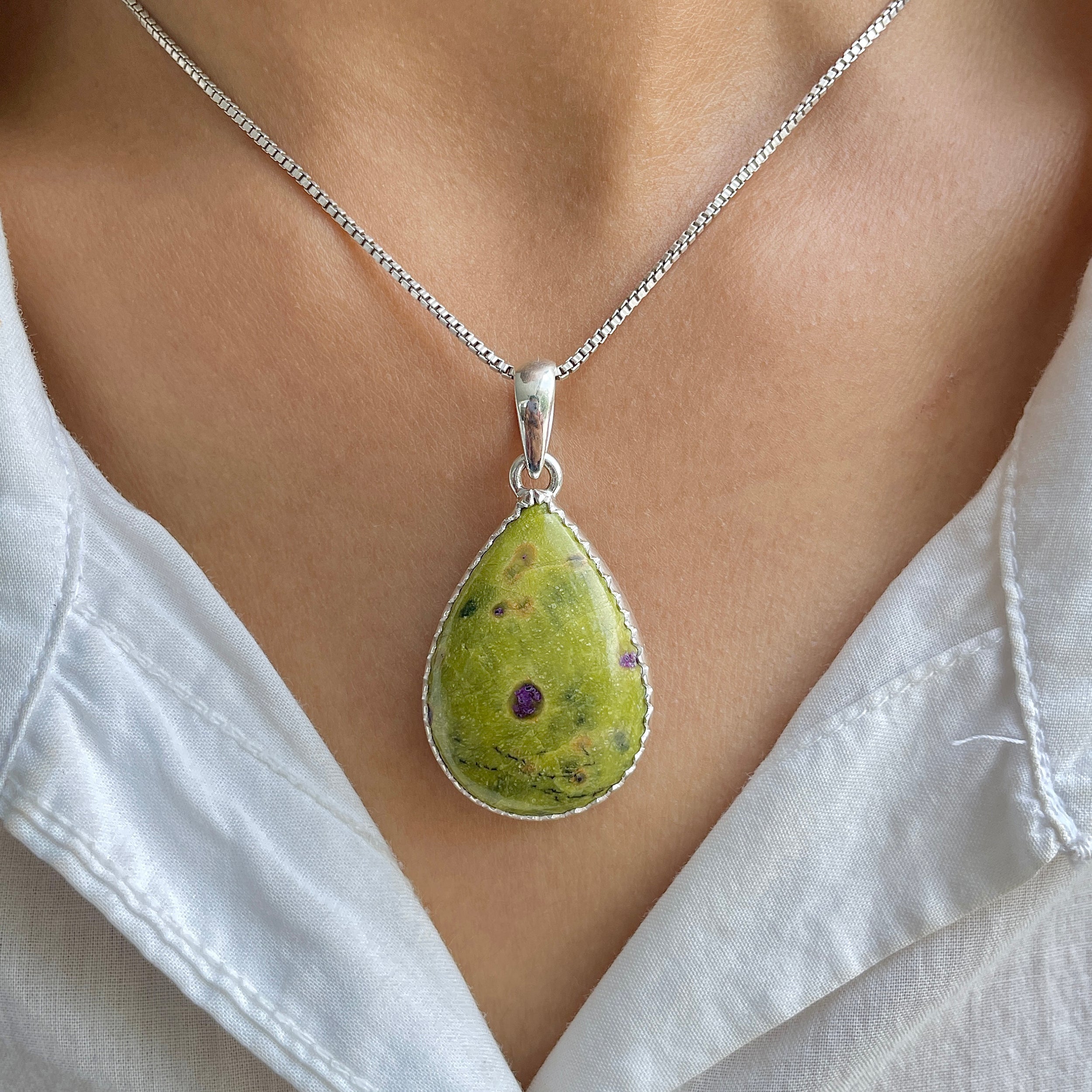 Stichtite Pendant-(SCT-P-8.)