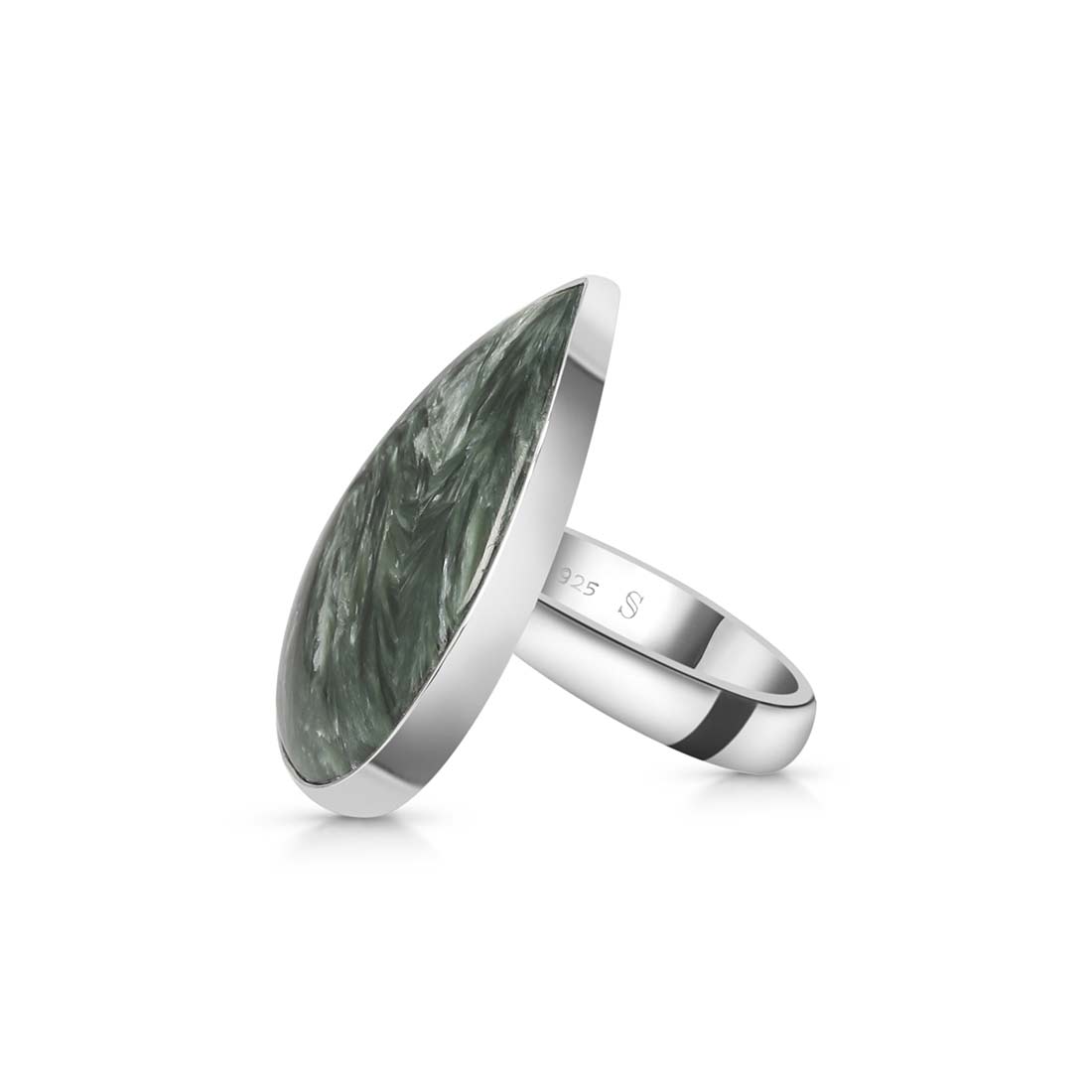 Seraphinite Adjustable Ring-(SER-R-1.)