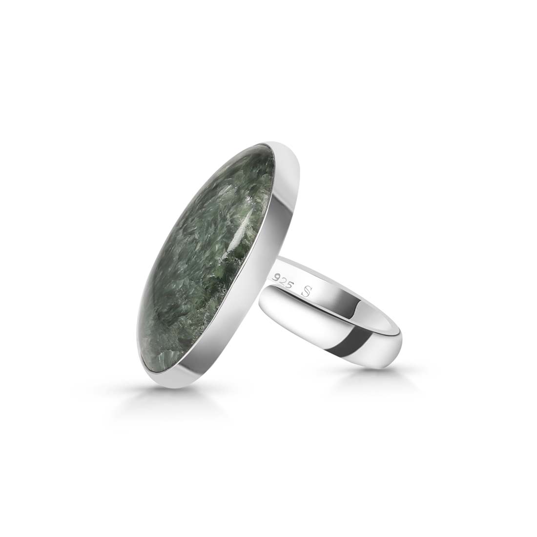 Seraphinite Adjustable Ring-(SER-R-19.)