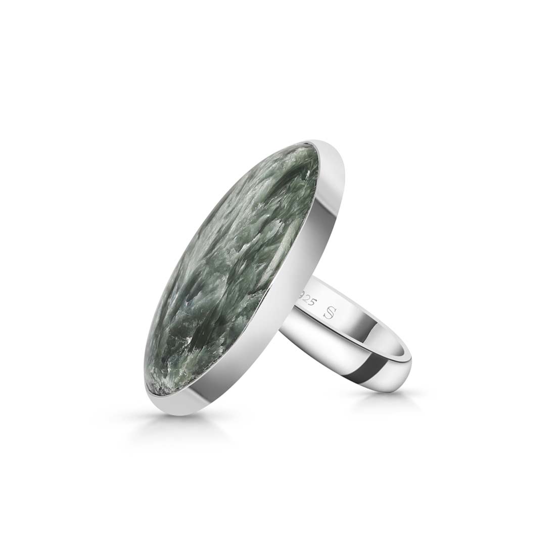 Seraphinite Adjustable Ring-(SER-R-2.)