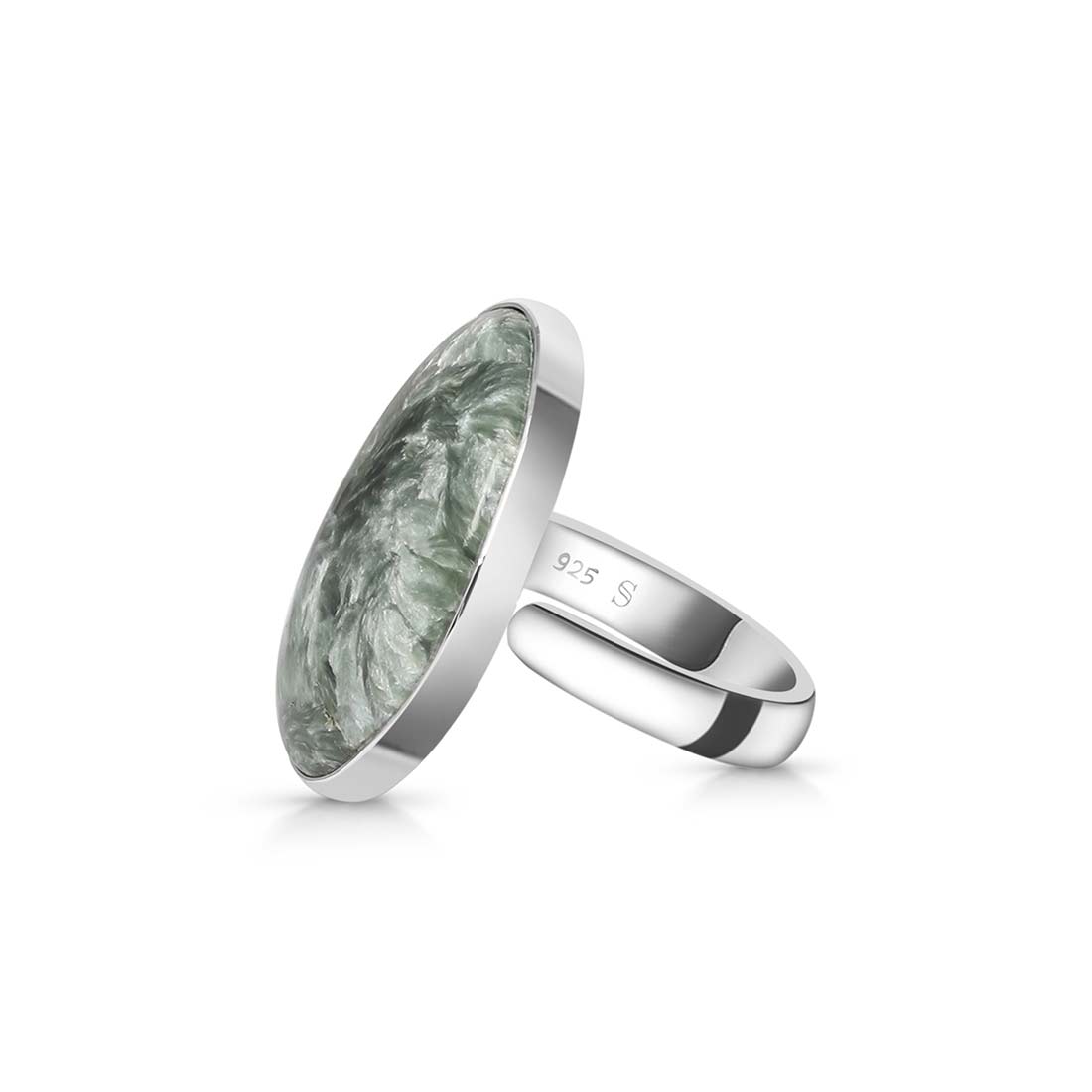 Seraphinite Adjustable Ring-(SER-R-23.)