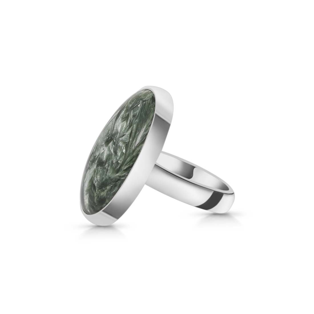 Seraphinite Adjustable Ring-(SER-R-24.)