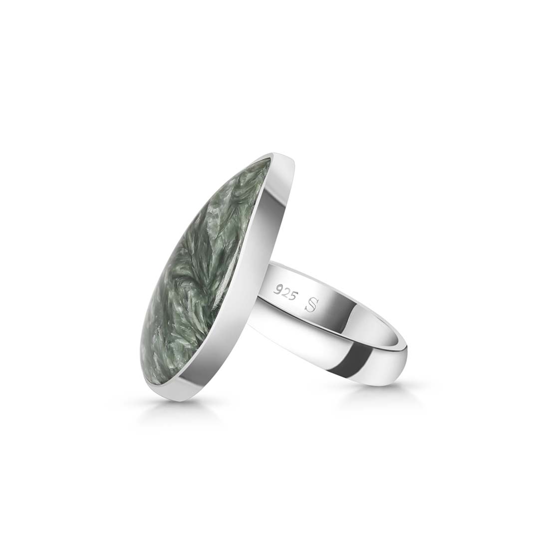 Seraphinite Adjustable Ring-(SER-R-29.)