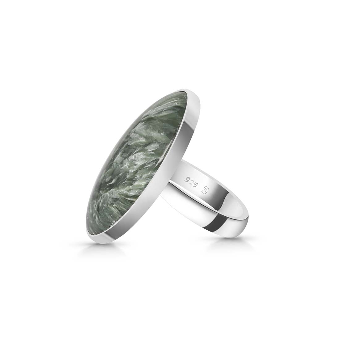 Seraphinite Adjustable Ring-(SER-R-31.)