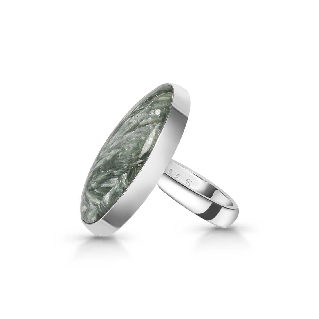 Seraphinite Adjustable Ring-(SER-R-32.)