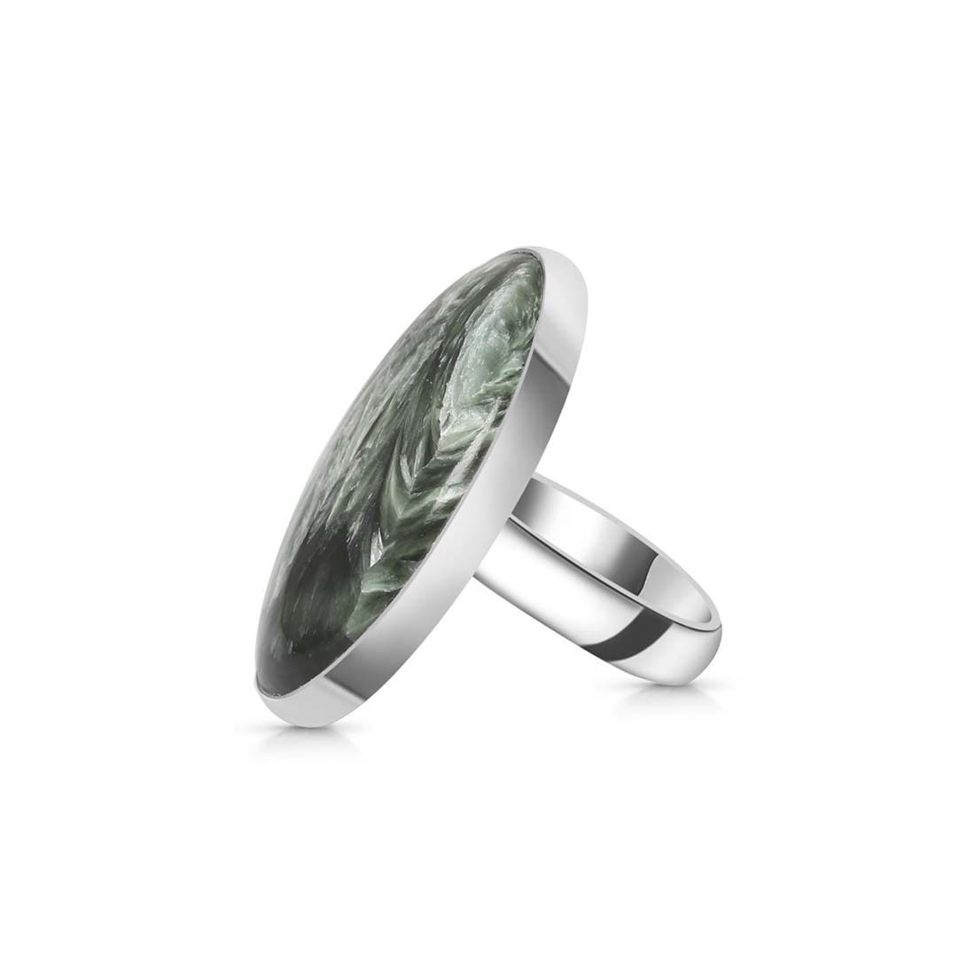 Seraphinite Adjustable Ring-(SER-R-4.)