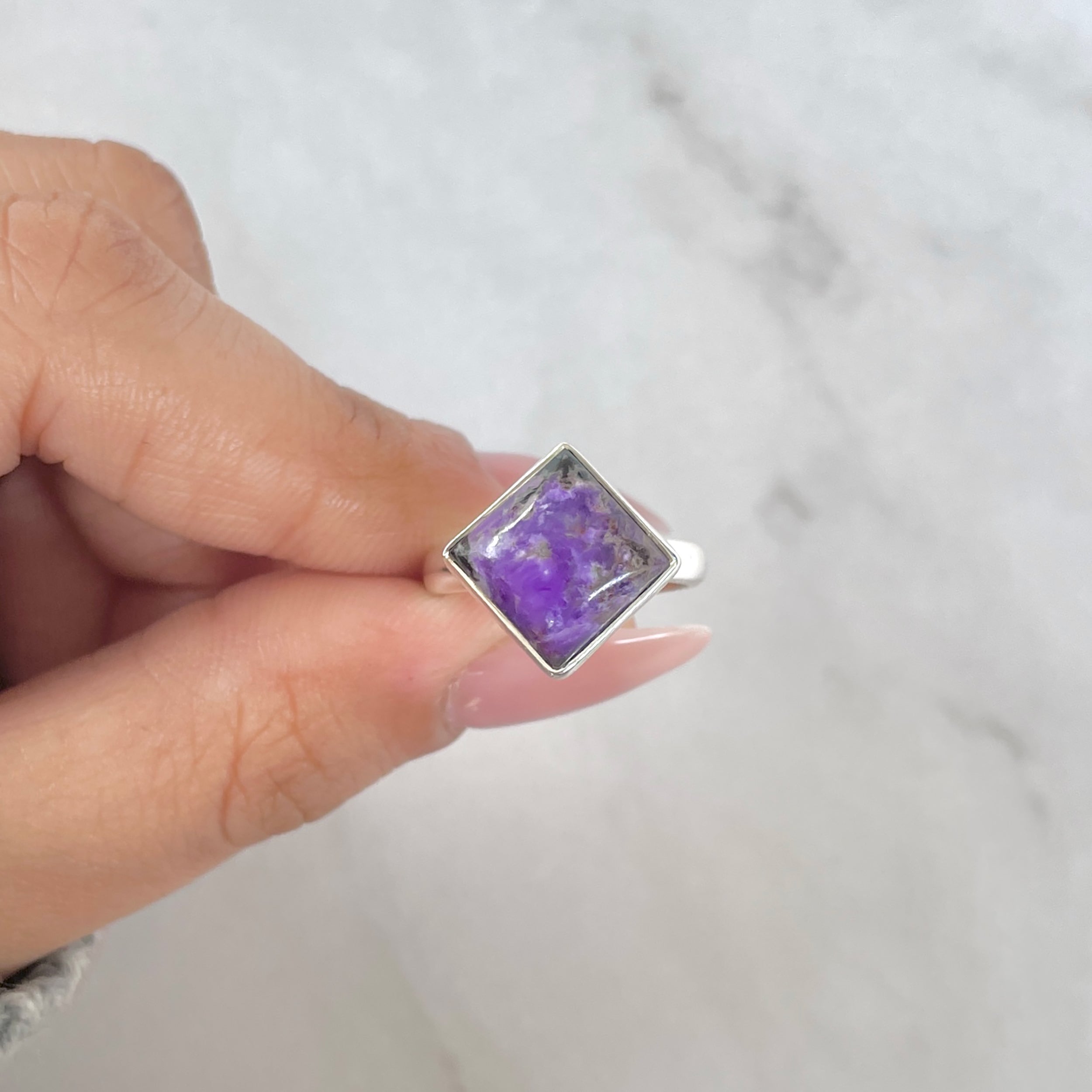Sugilite Adjustable Ring-(SGL-R-15.)