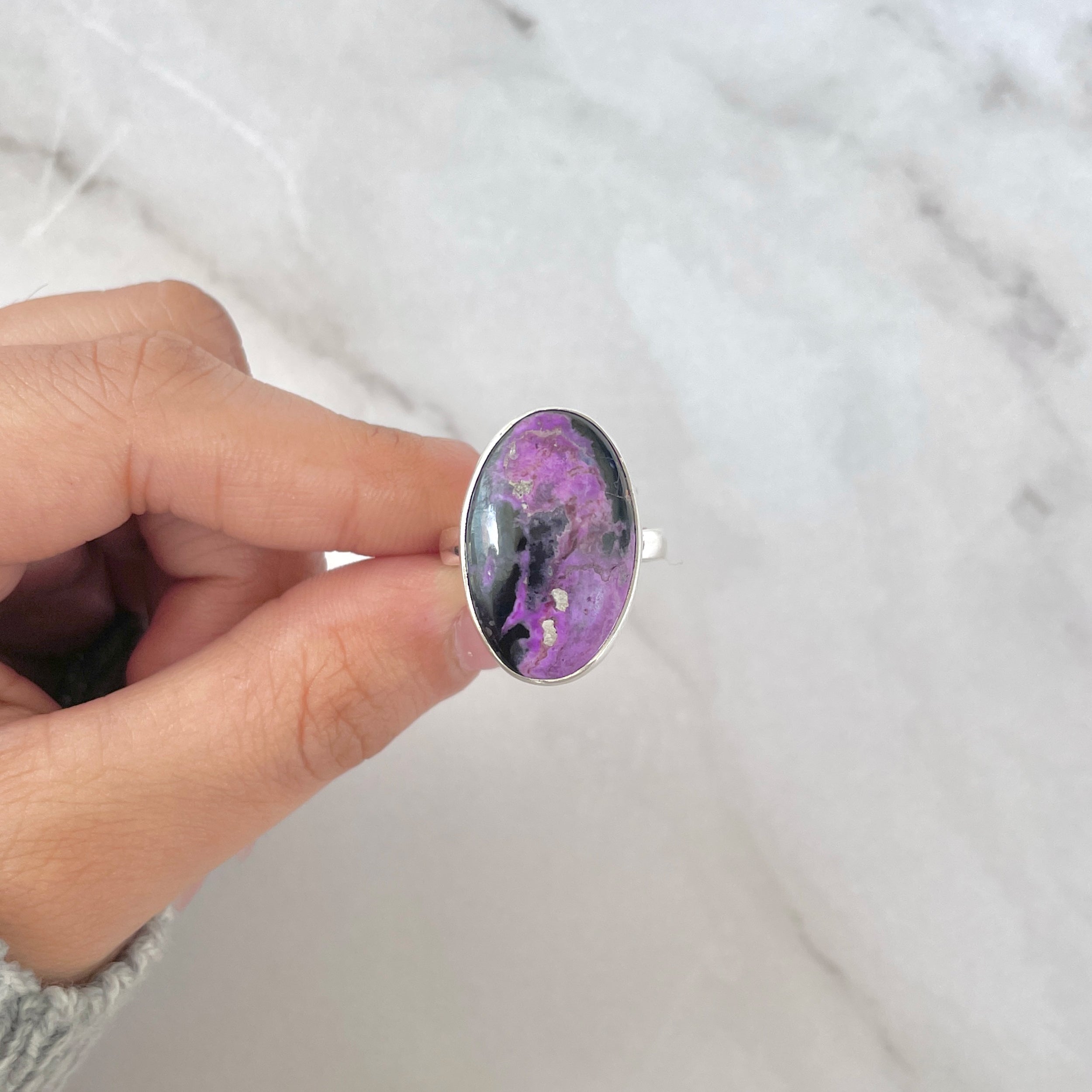 Sugilite Adjustable Ring-(SGL-R-16.)