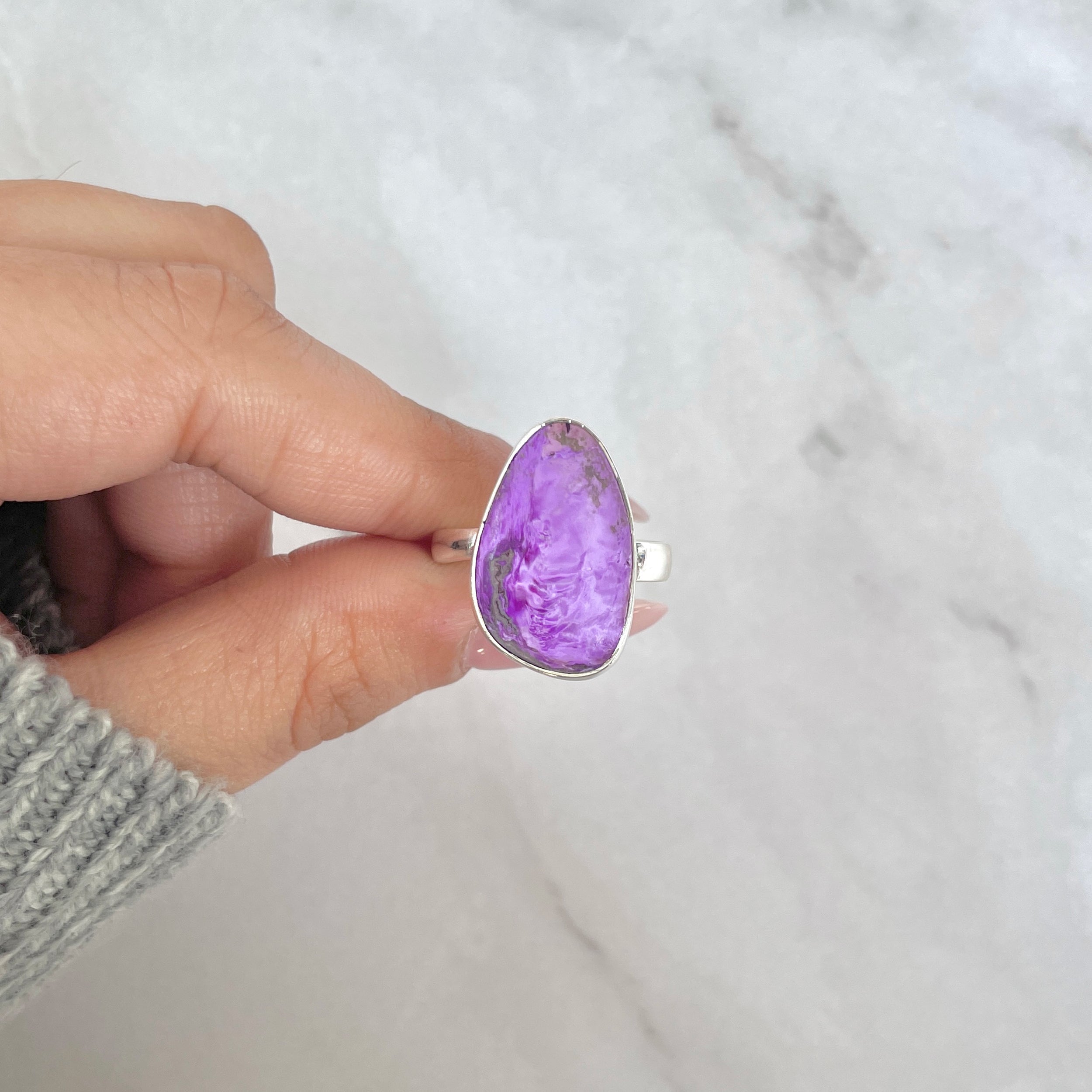 Sugilite Adjustable Ring-(SGL-R-18.)