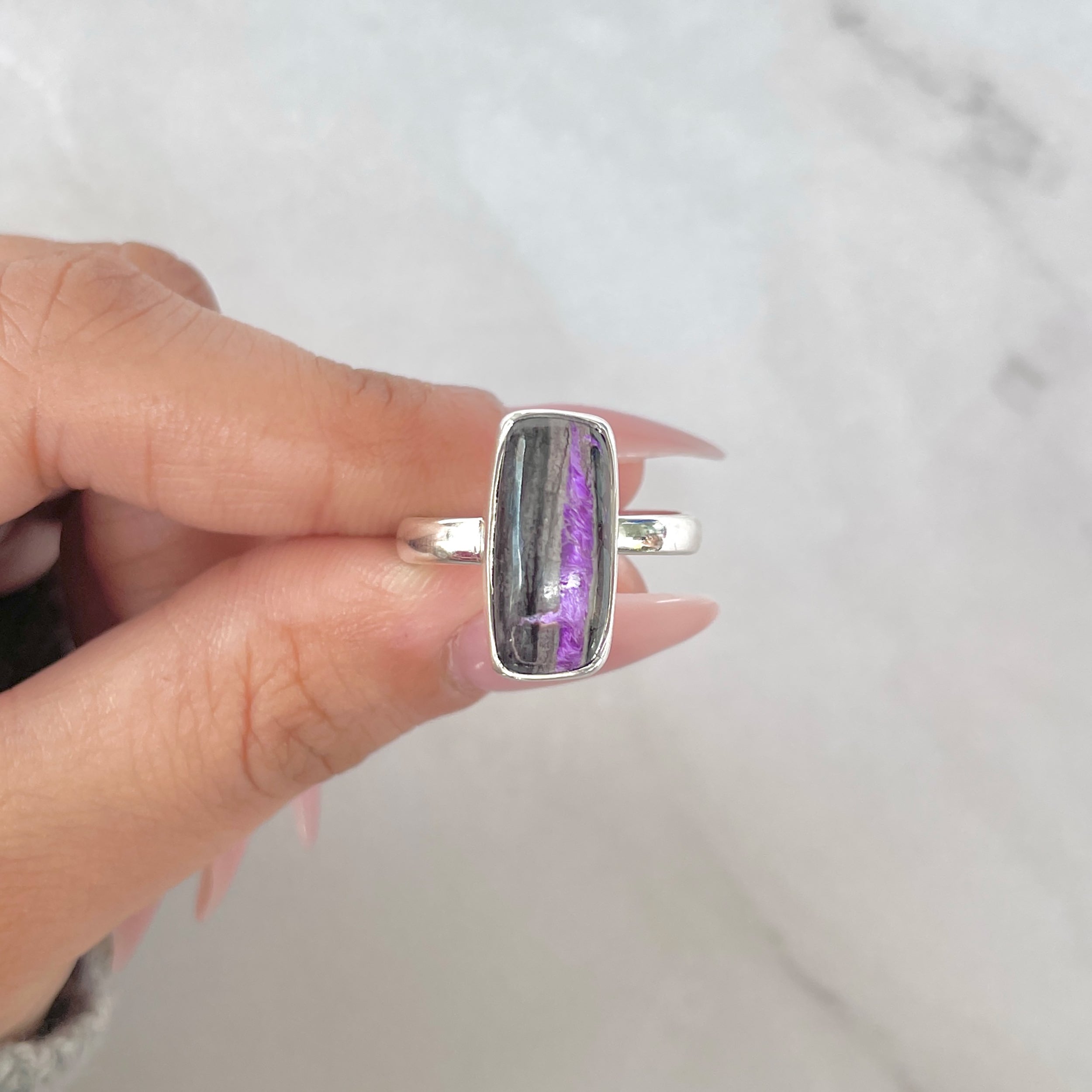 Sugilite Adjustable Ring-(SGL-R-2.)