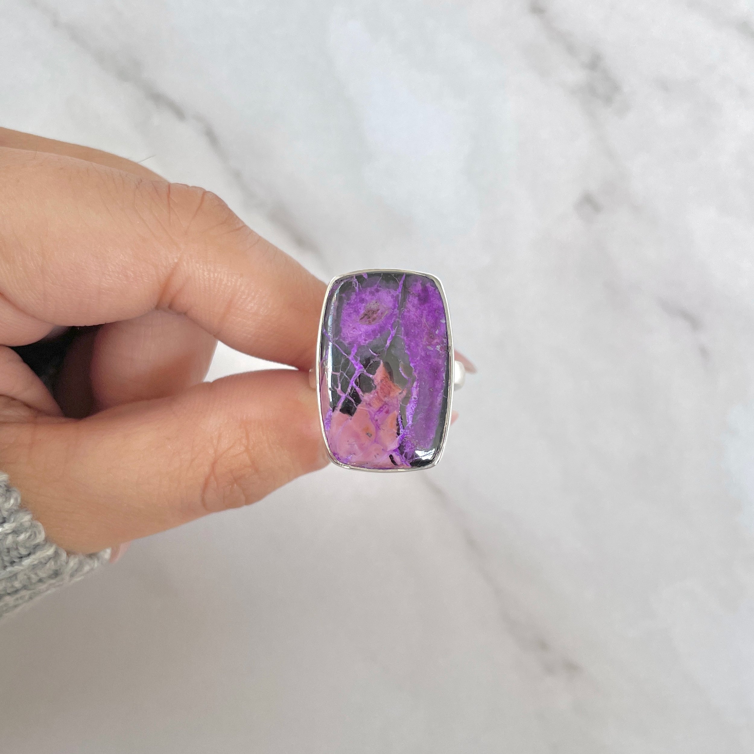 Sugilite Adjustable Ring-(SGL-R-24.)