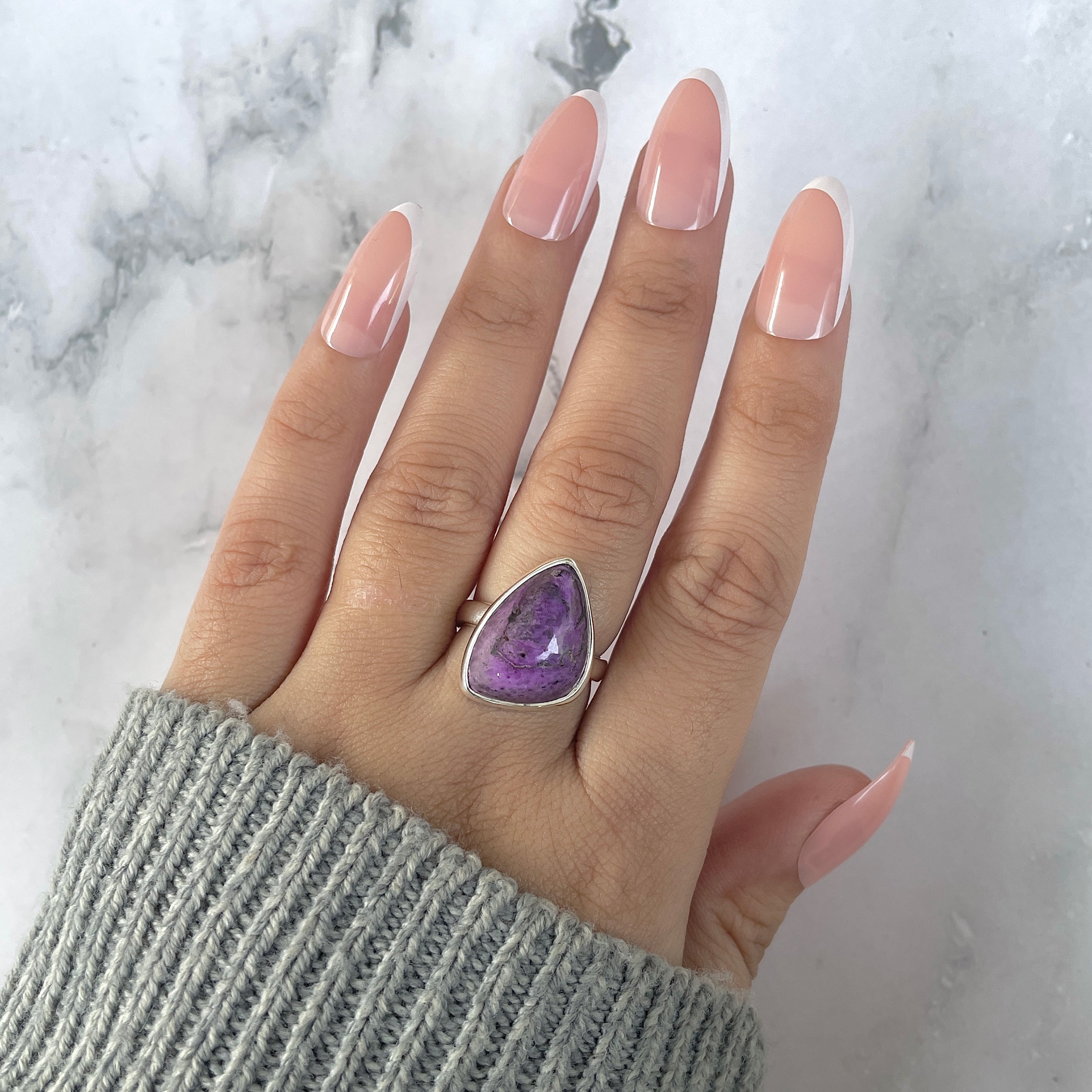 Sugilite Adjustable Ring-(SGL-R-41.) – Sagacia Jewelry