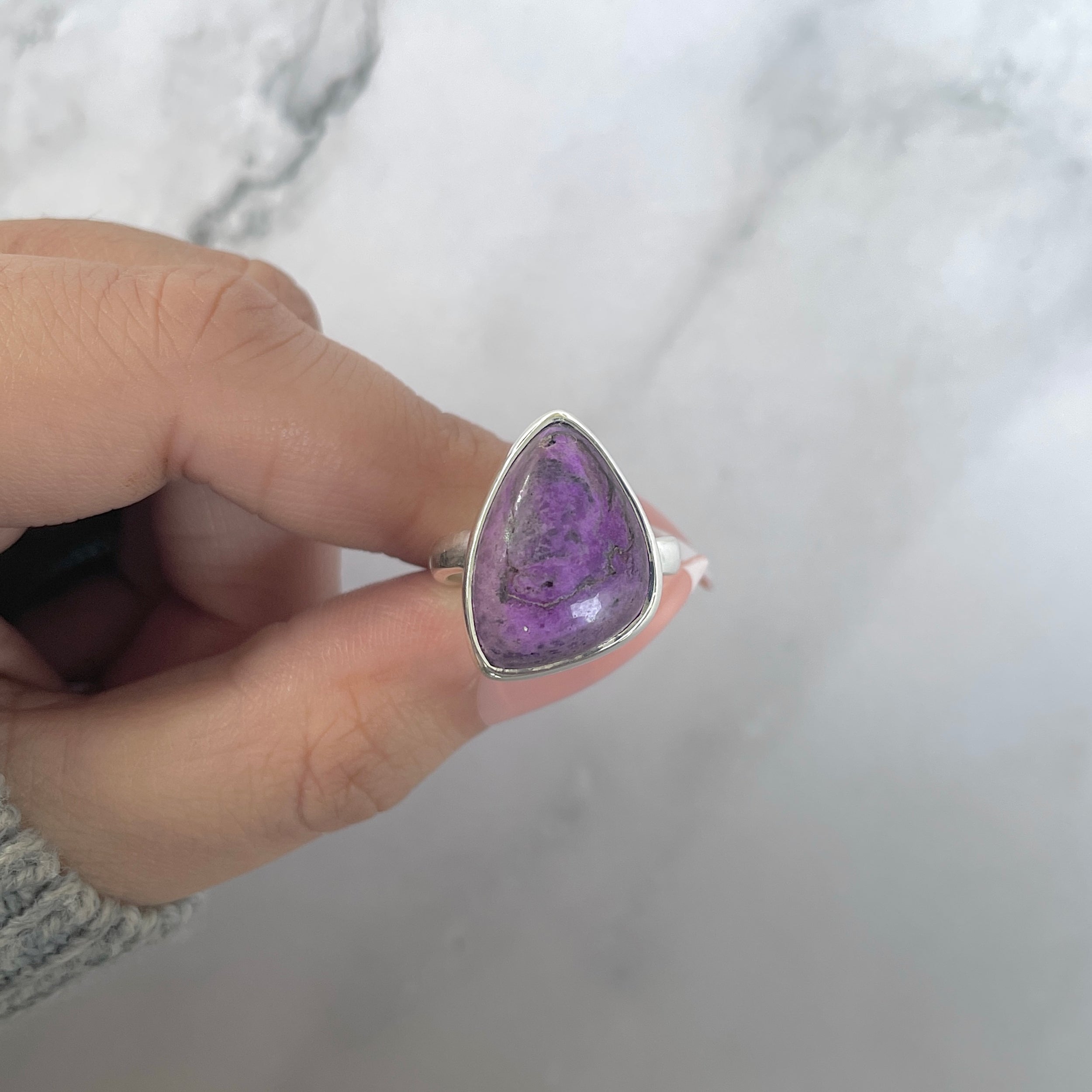 Sugilite Adjustable Ring-(SGL-R-41.)
