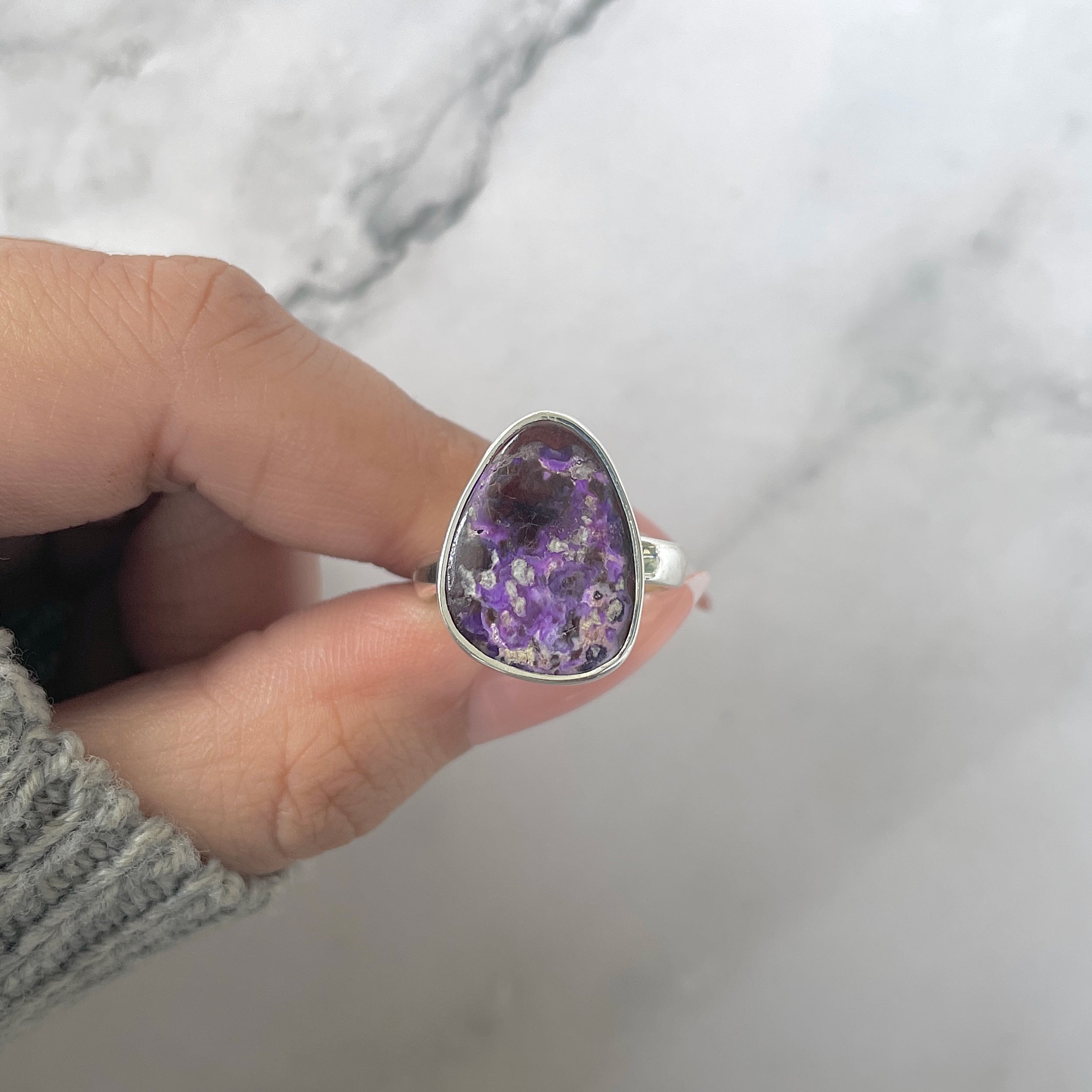 Sugilite Adjustable Ring-(SGL-R-43.)
