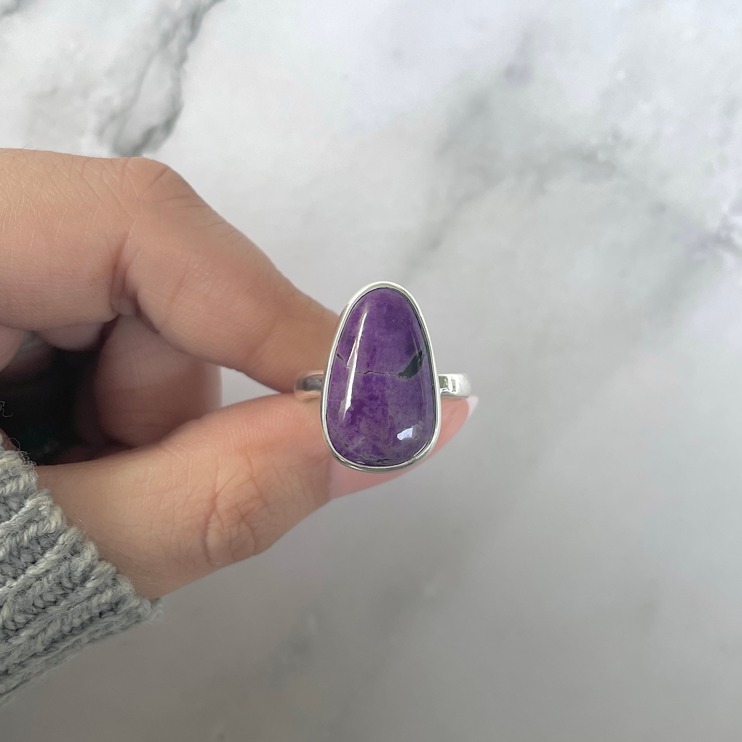 Sugilite Adjustable Ring-(SGL-R-48.)