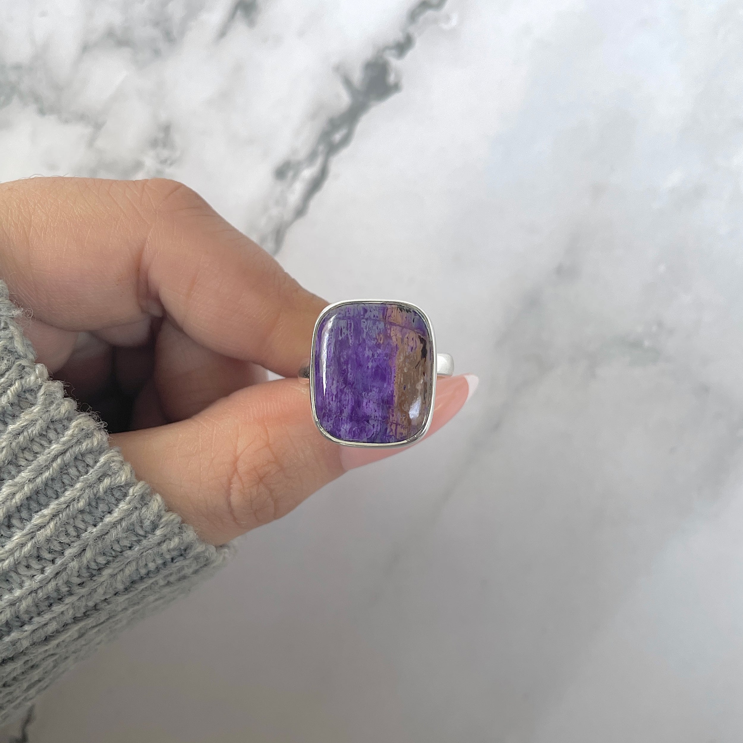 Sugilite Adjustable Ring-(SGL-R-49.)