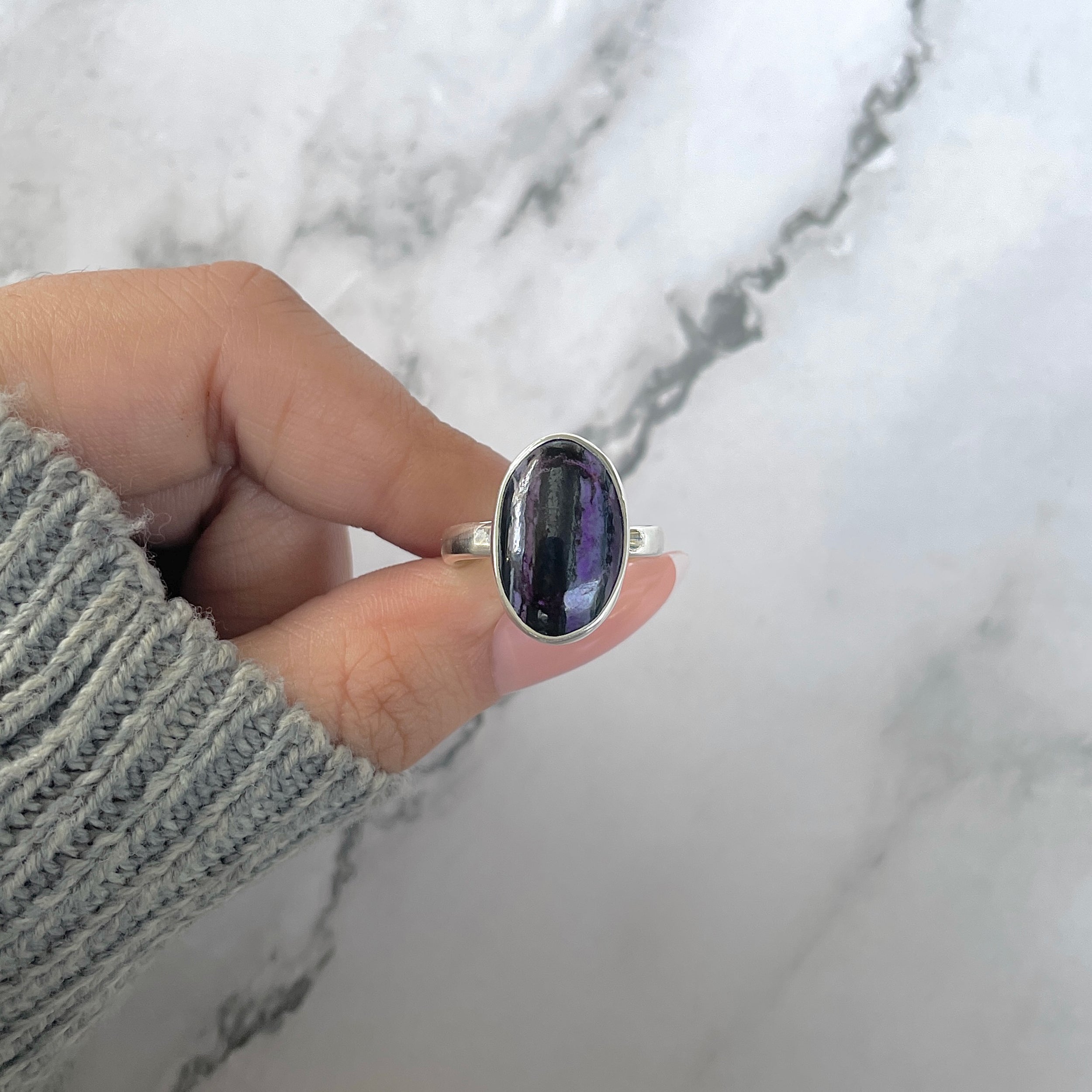 Sugilite Adjustable Ring-(SGL-R-50.)