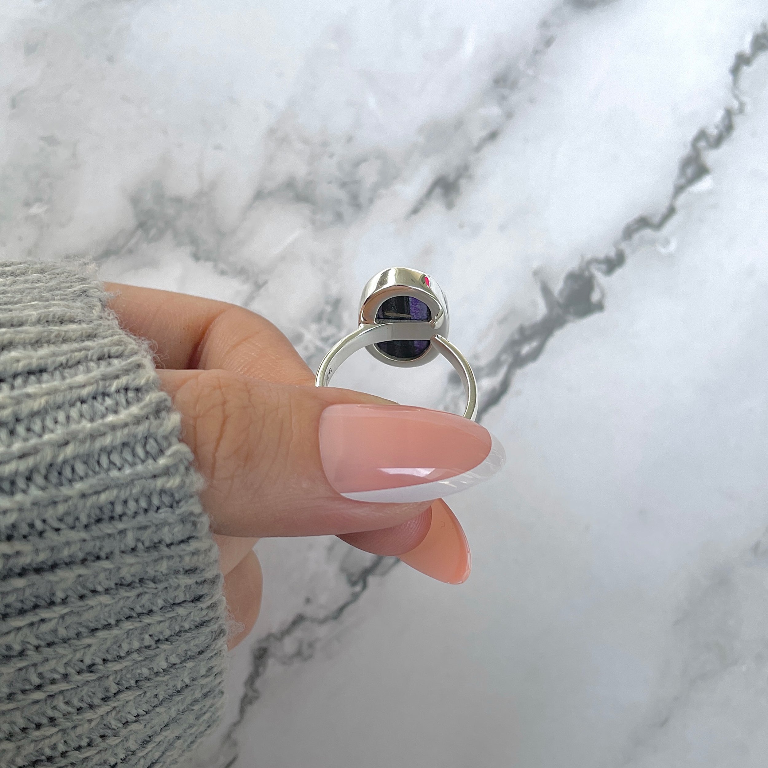 Sugilite Adjustable Ring-(SGL-R-50.)