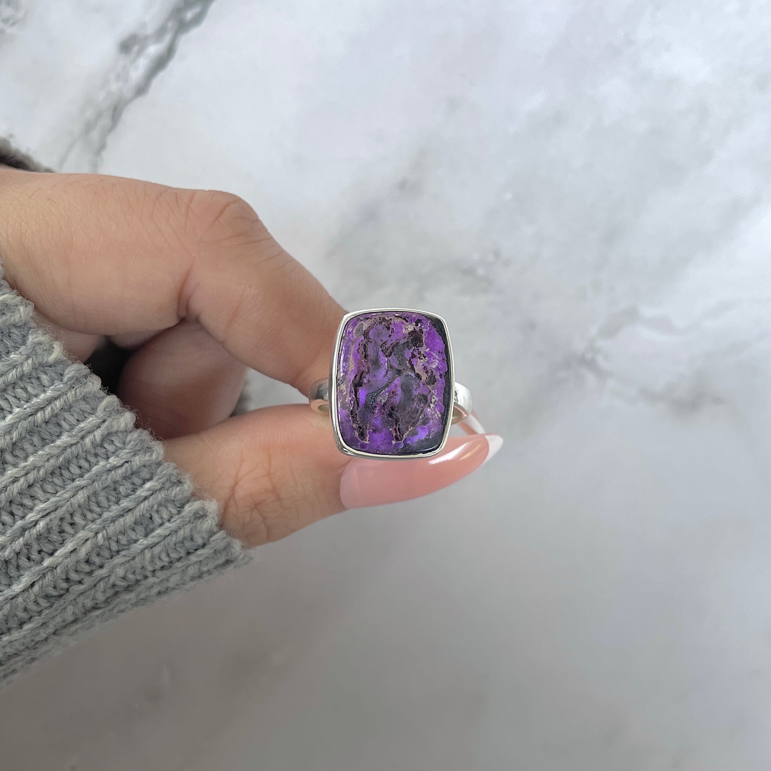 Sugilite Adjustable Ring-(SGL-R-52.)
