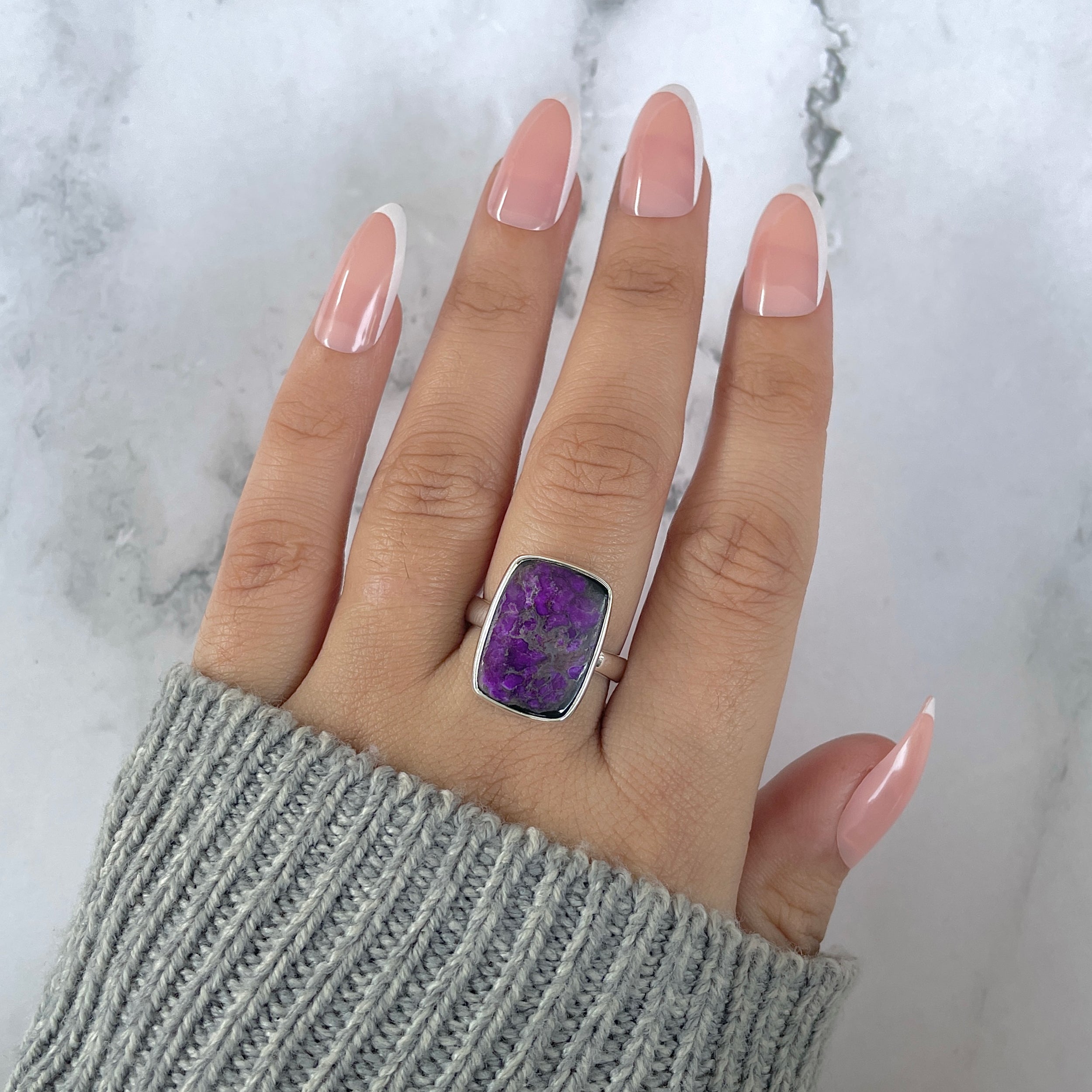 Sugilite Adjustable Ring-(SGL-R-54.)
