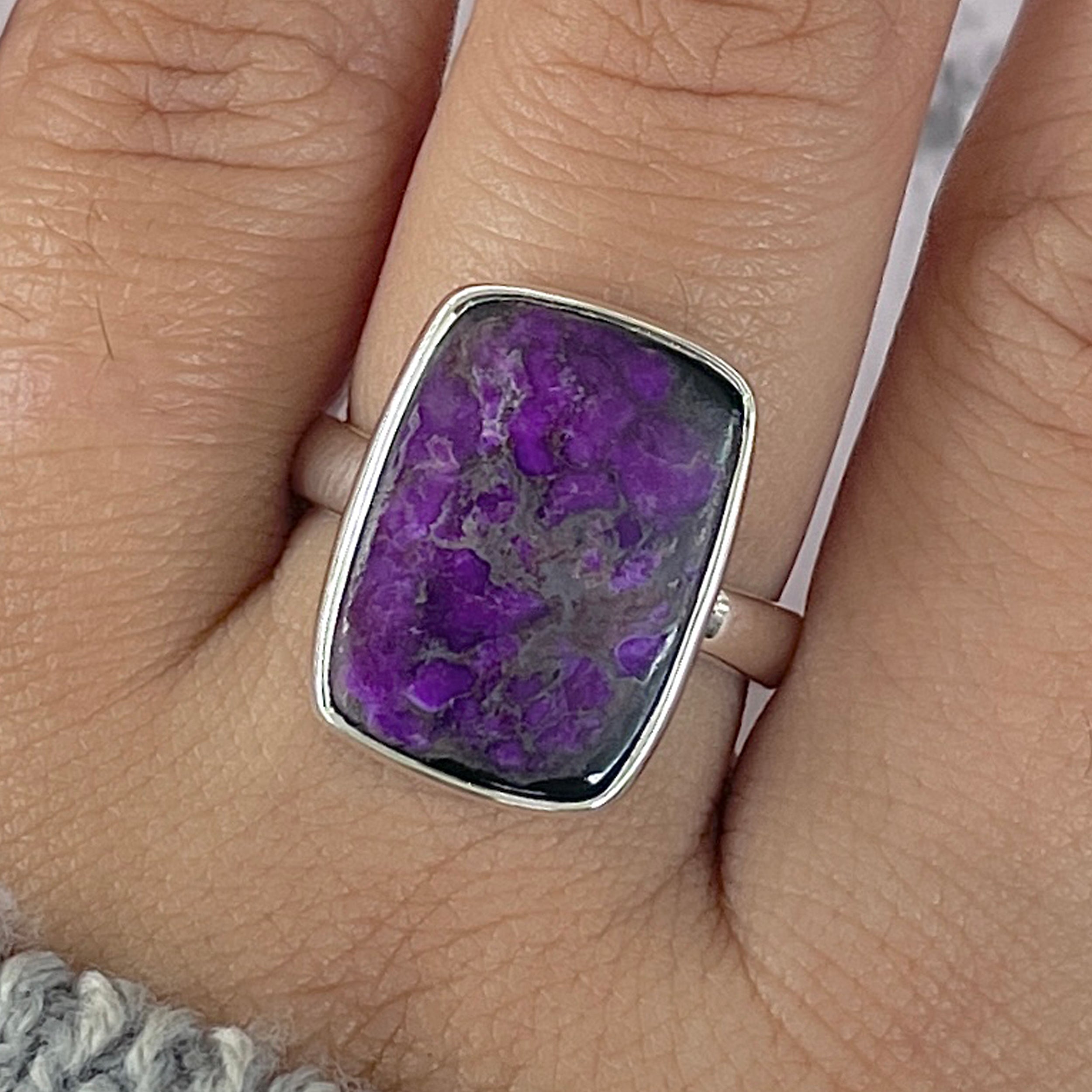 Sugilite Adjustable Ring-(SGL-R-54.)