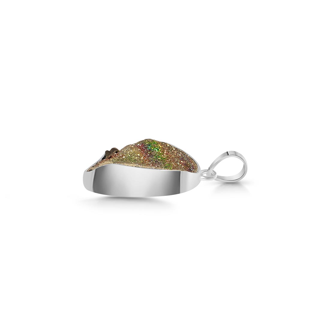 Spectropyrite Druzy Pendant-(SPD-P-15.)