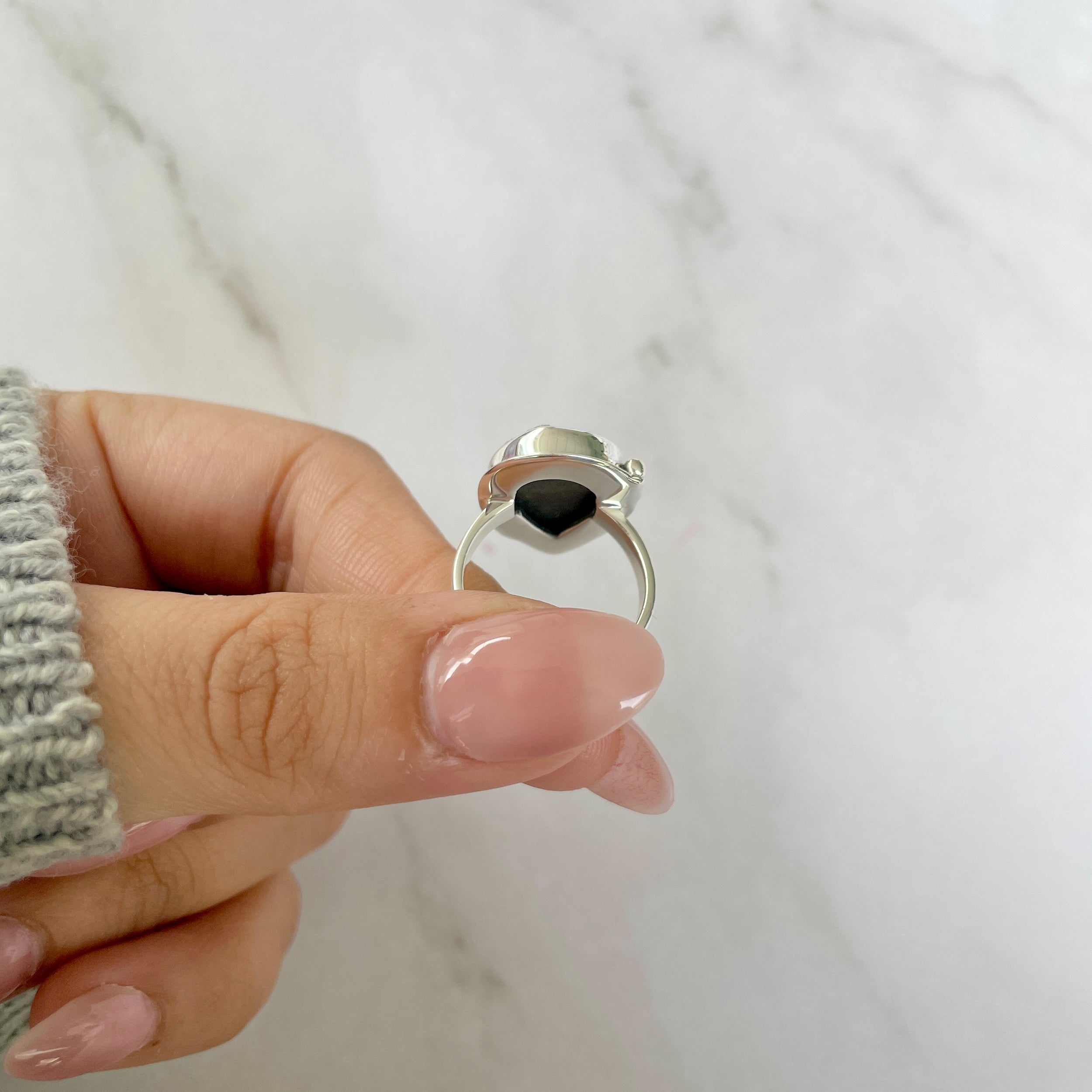Spectropyrite Druzy Ring Size 6-(SPD-R-73.)
