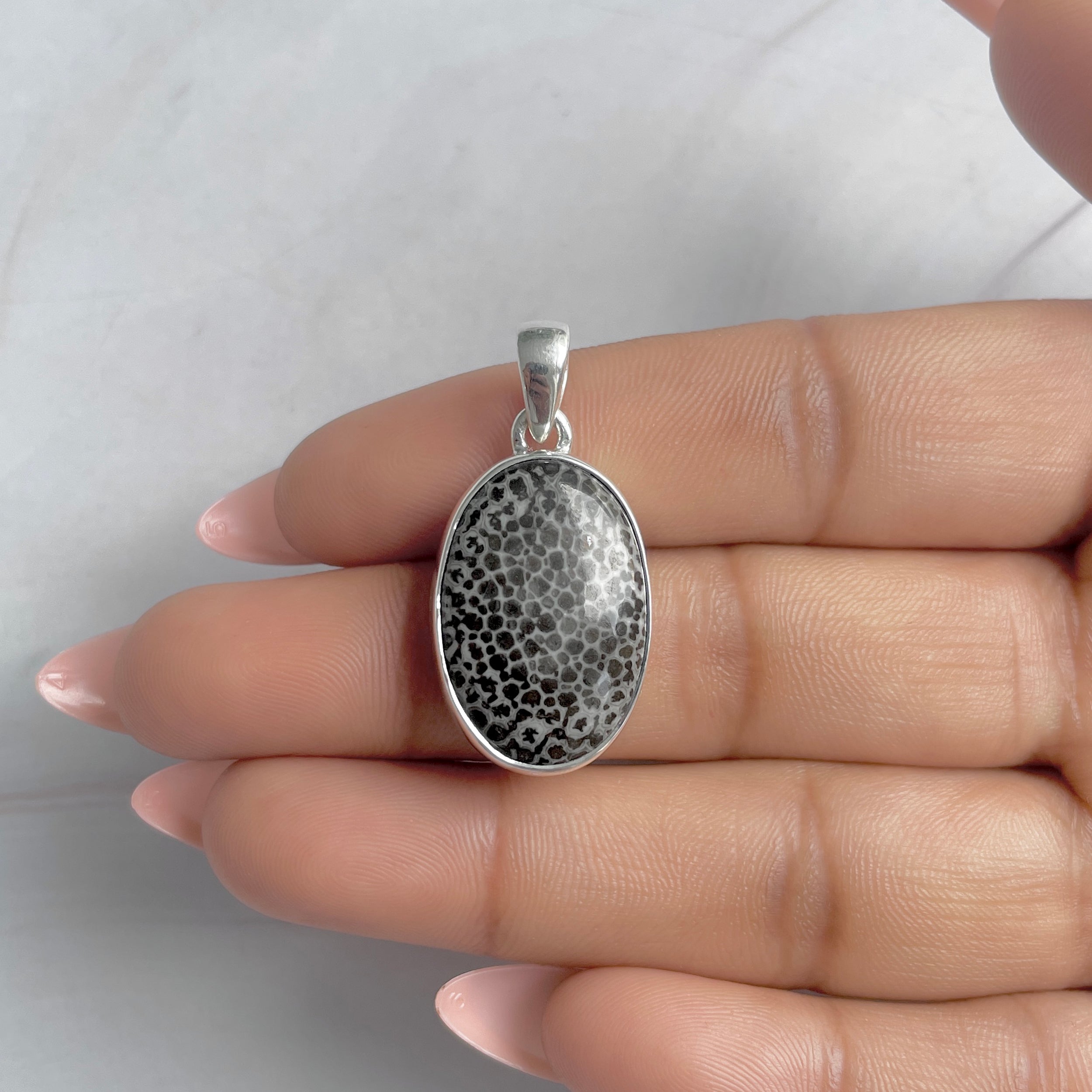 Stingray Coral Pendant-(SRC-P-10.)