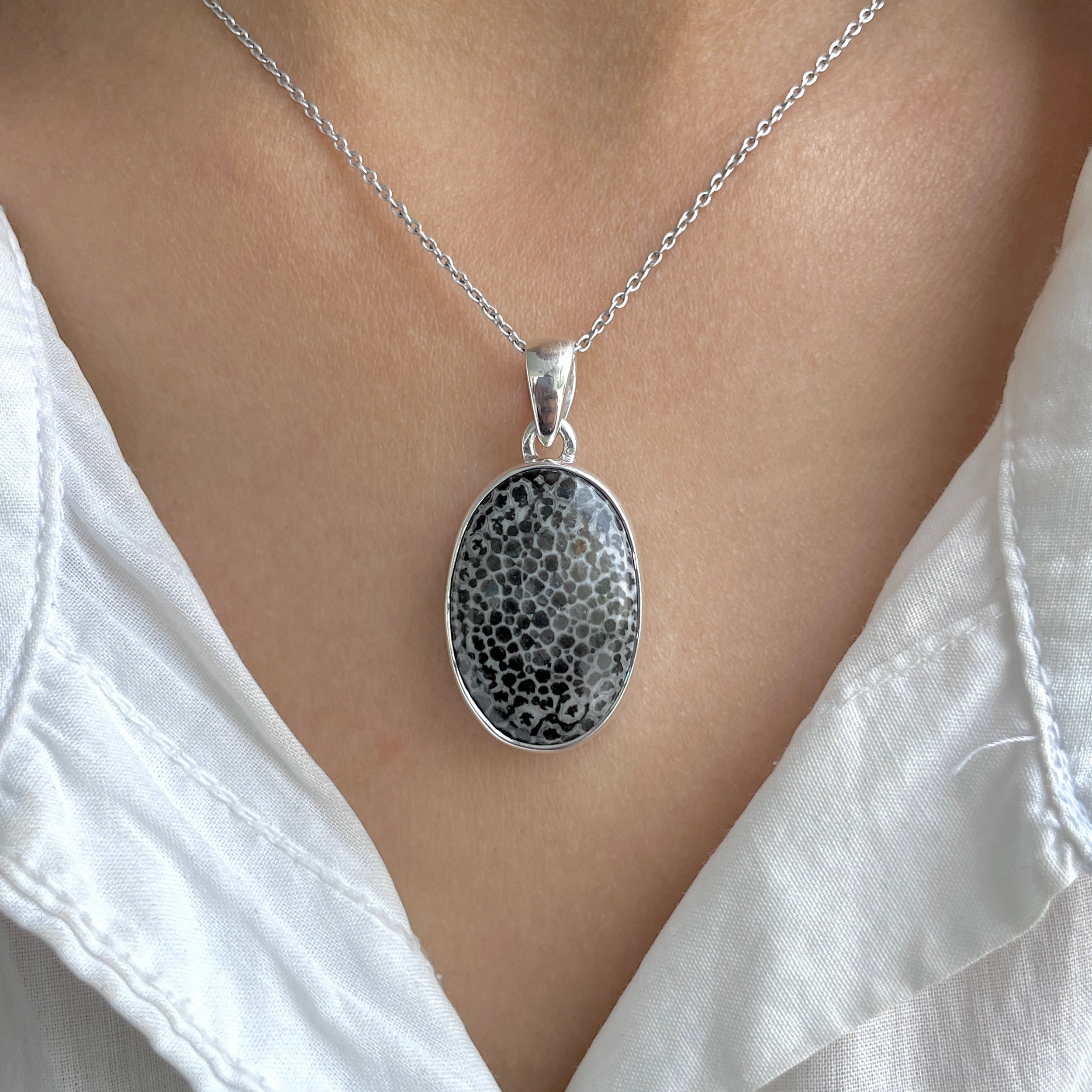 Stingray Coral Pendant-(SRC-P-10.)