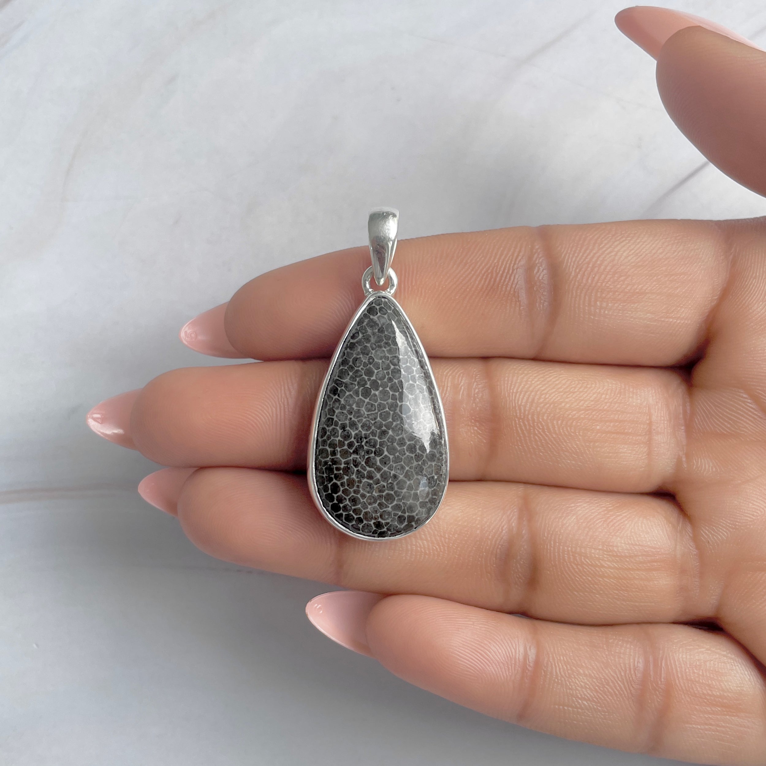 Stingray Coral Pendant-(SRC-P-12.)