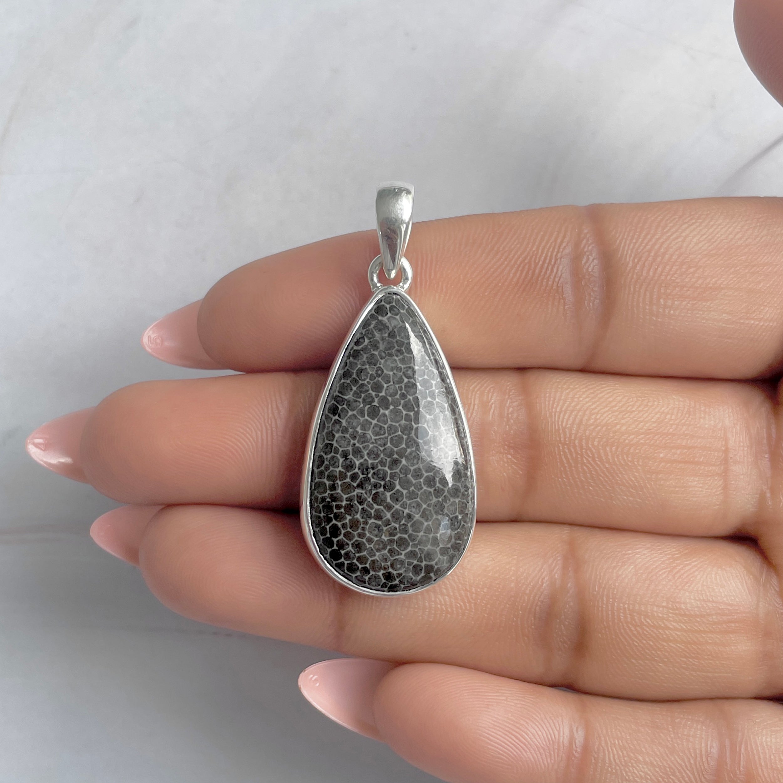 Stingray Coral Pendant-(SRC-P-12.)