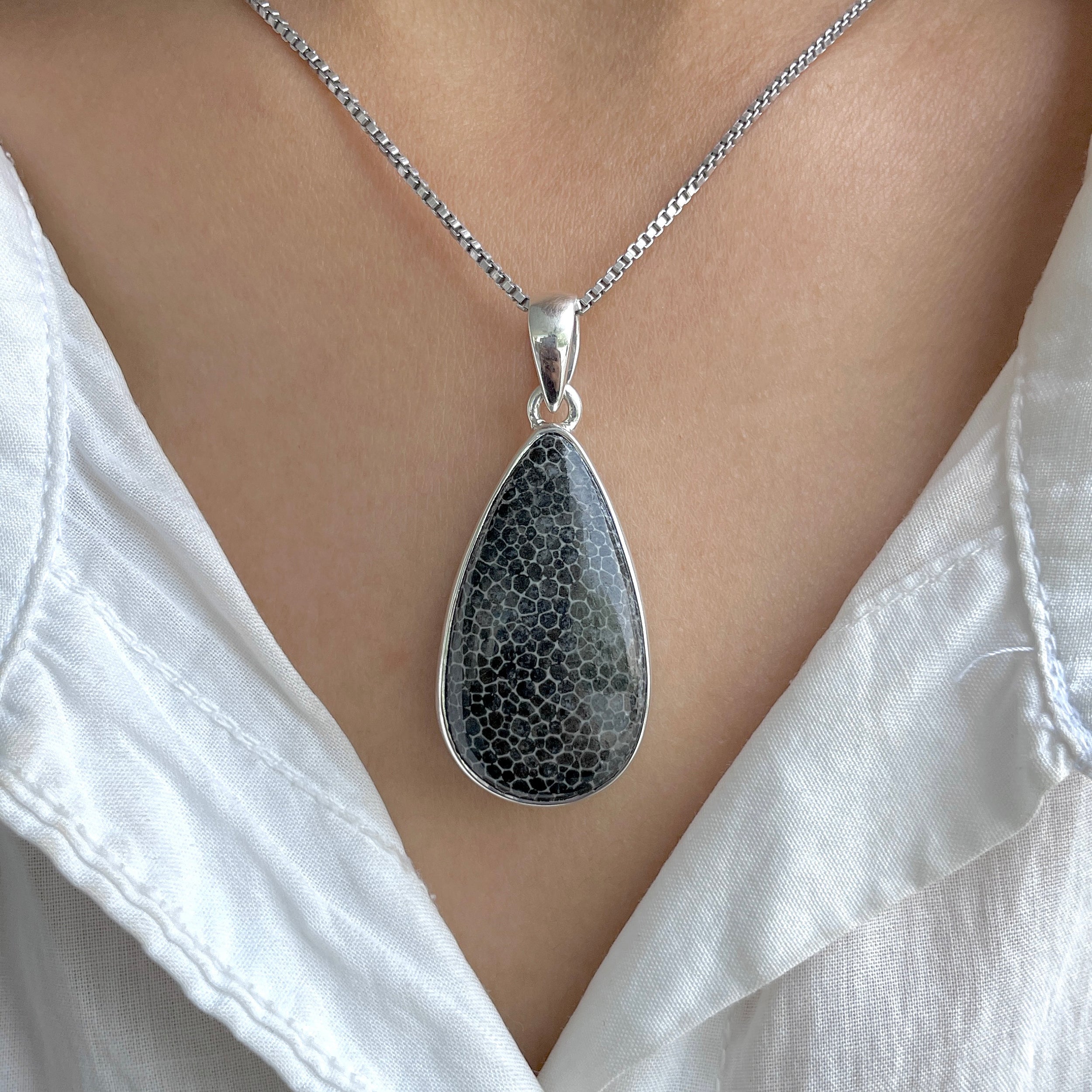 Stingray Coral Pendant-(SRC-P-12.)