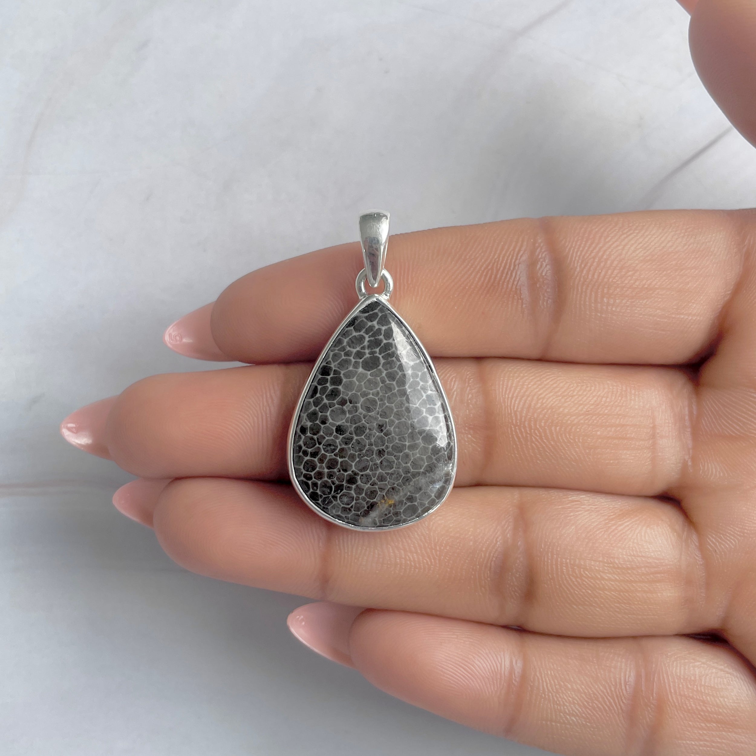 Stingray Coral Pendant-(SRC-P-13.)