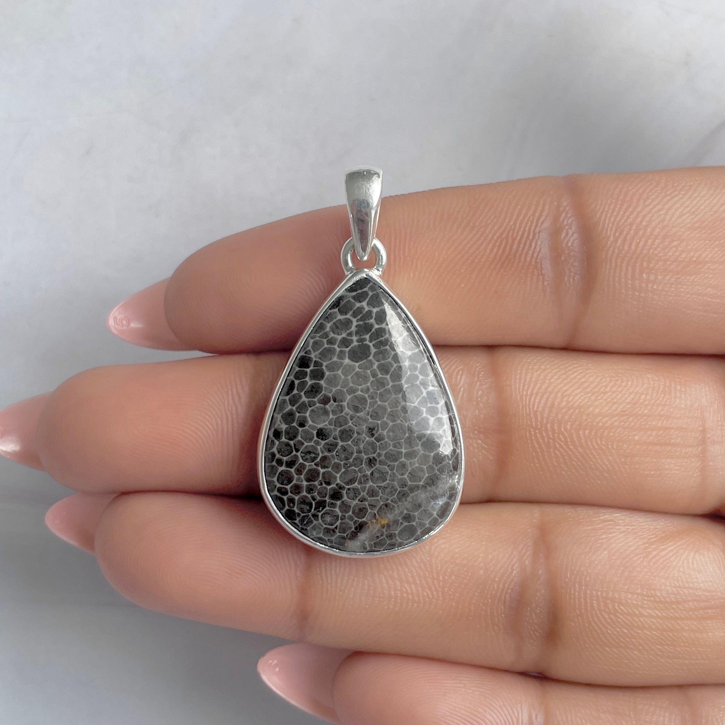 Stingray Coral Pendant-(SRC-P-13.)