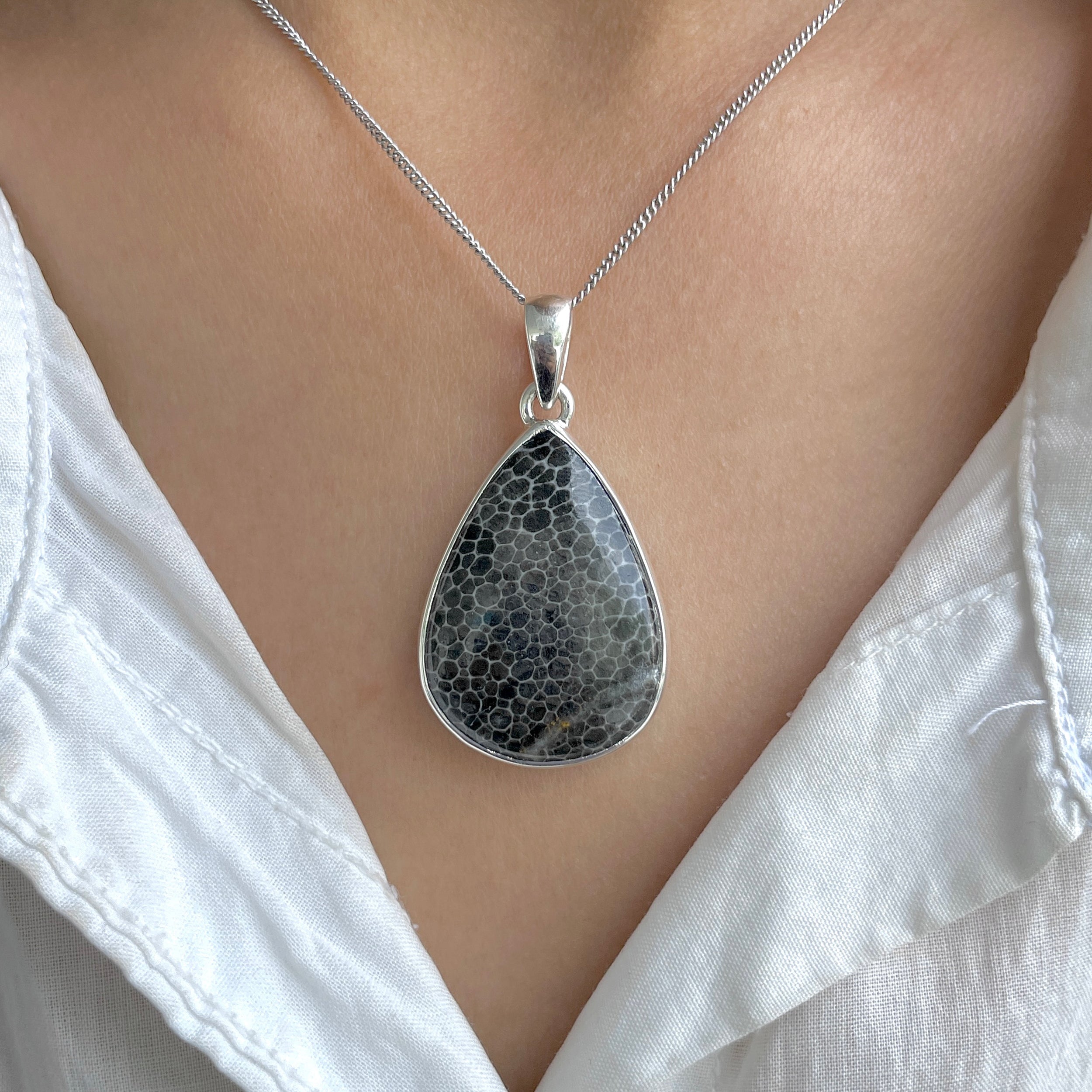 Stingray Coral Pendant-(SRC-P-13.)
