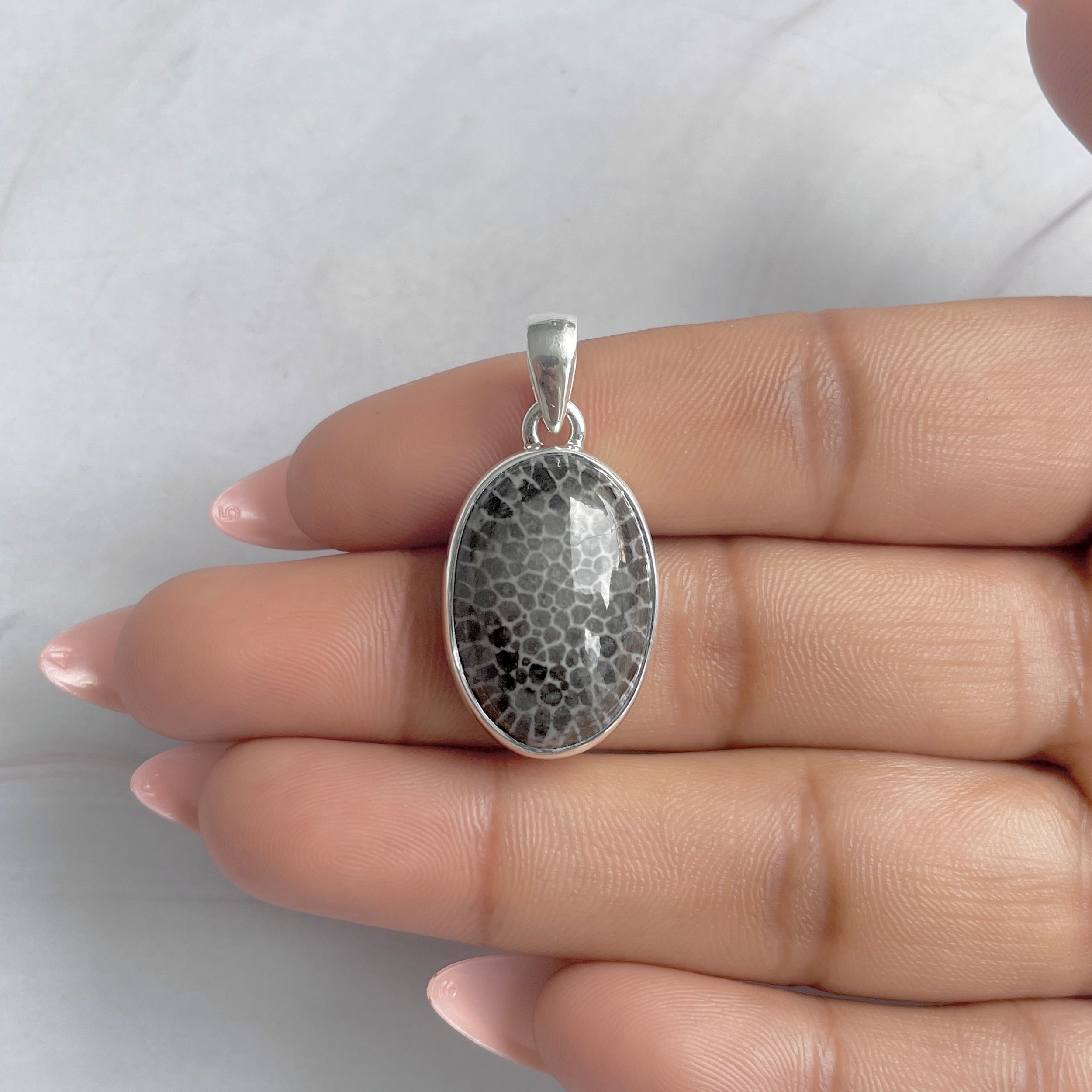 Stingray Coral Pendant-(SRC-P-14.)