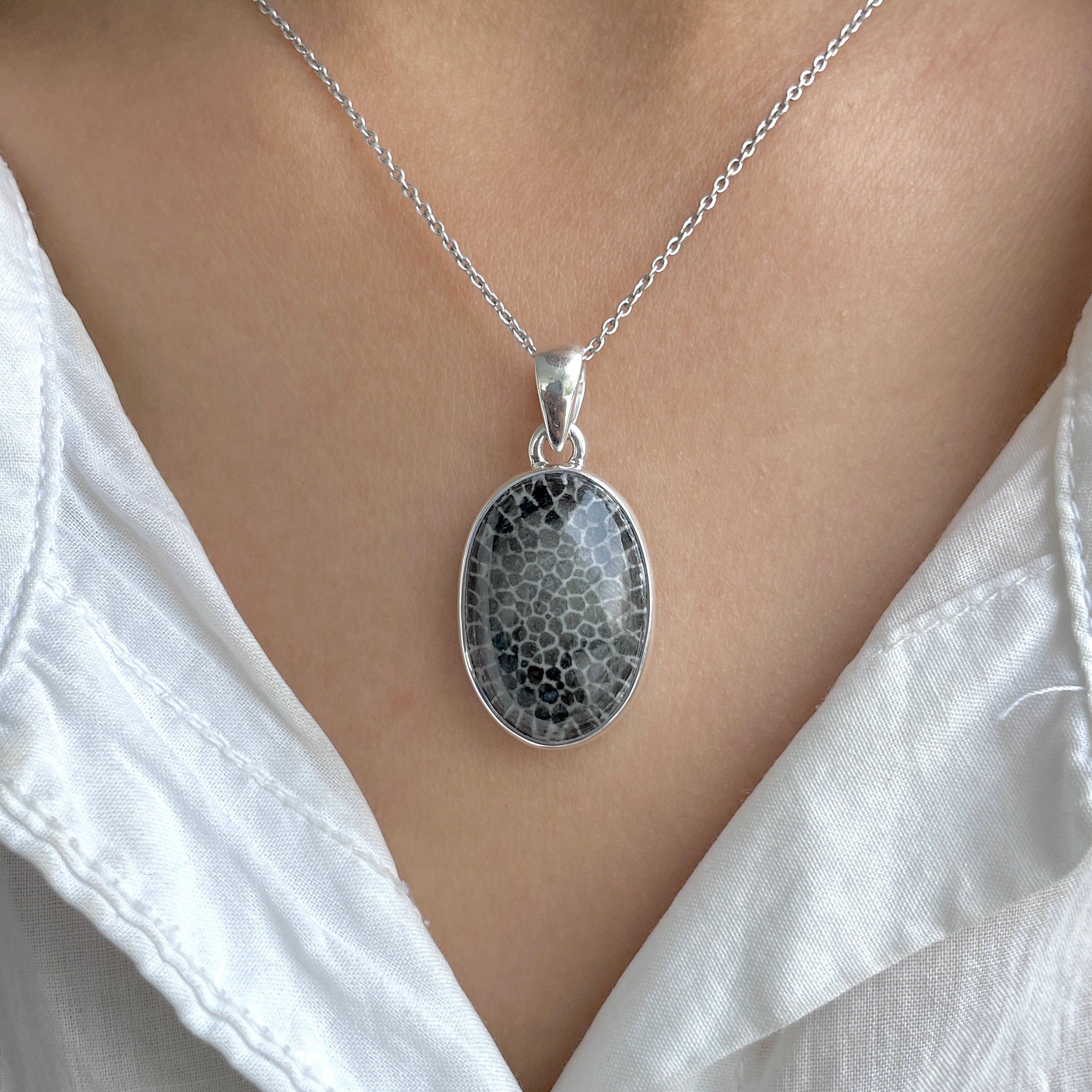 Stingray Coral Pendant-(SRC-P-14.)