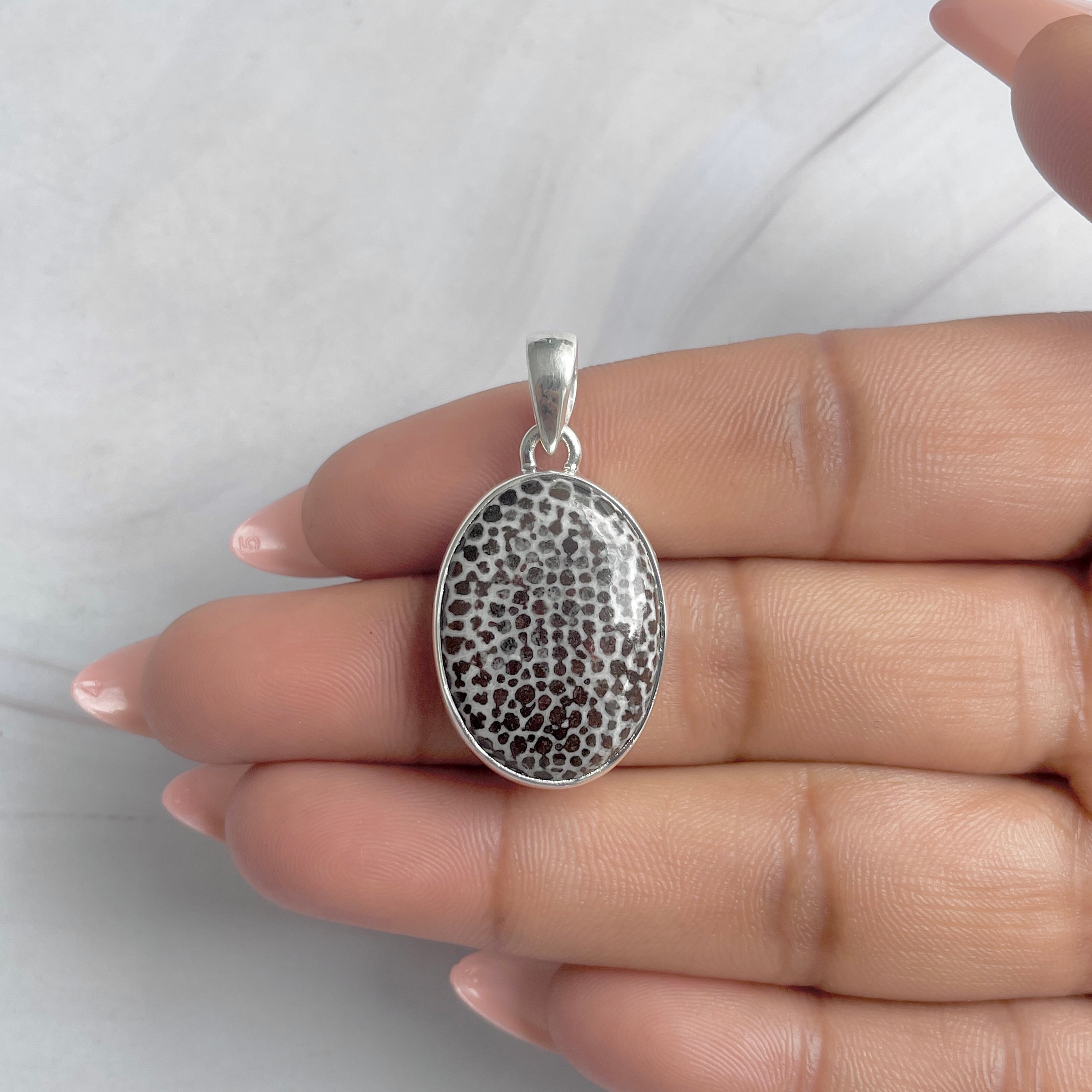 Stingray Coral Pendant-(SRC-P-17.)