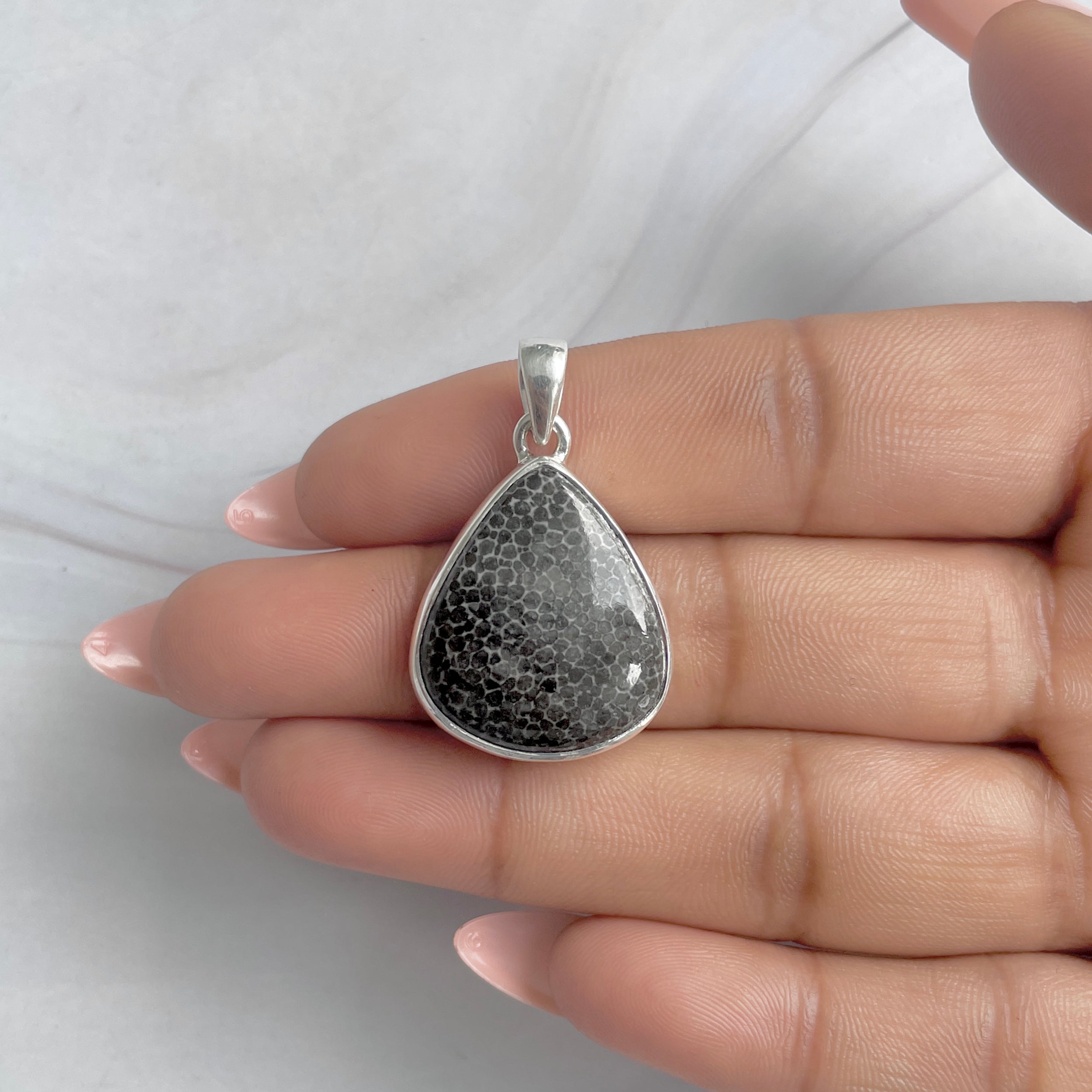 Stingray Coral Pendant-(SRC-P-18.)