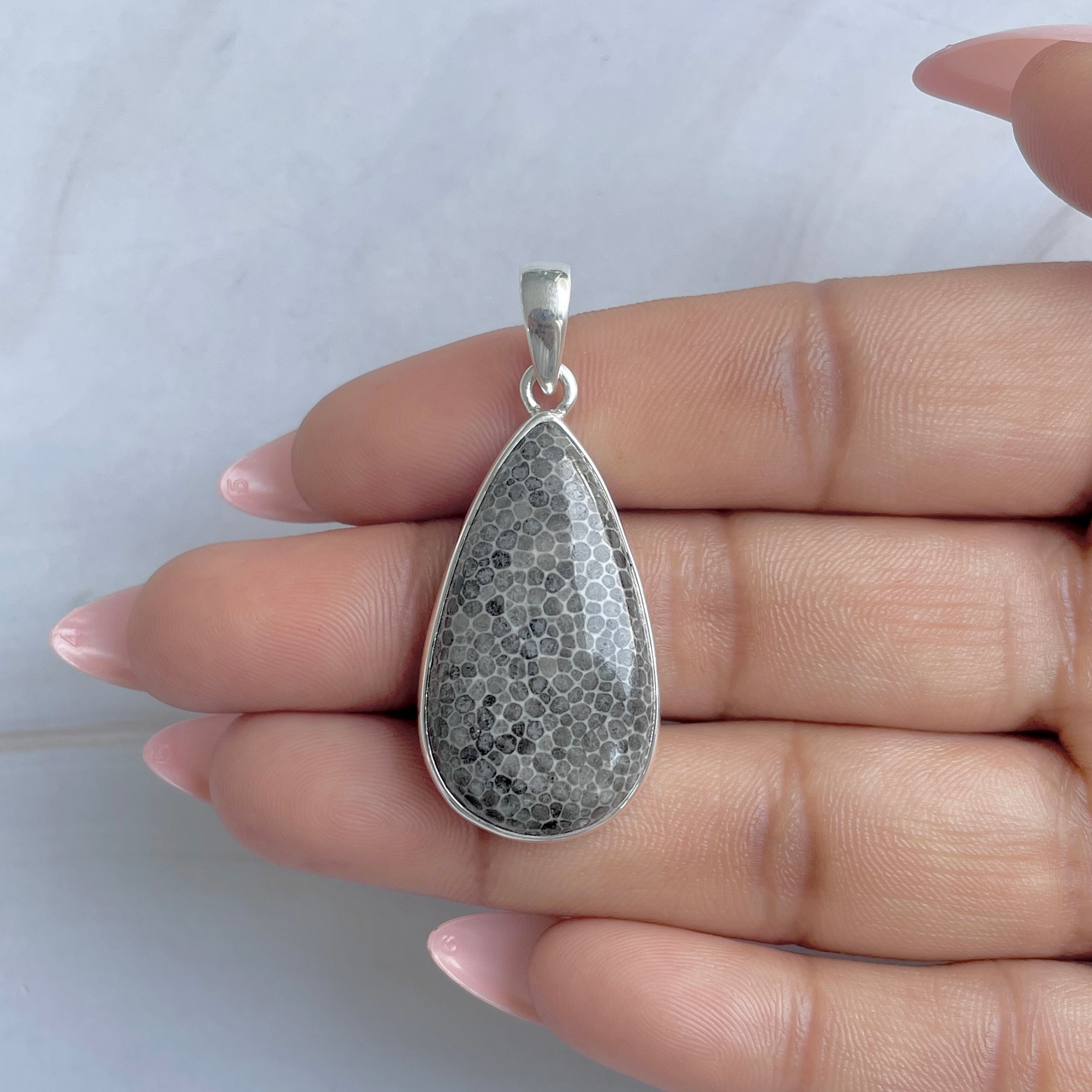 Stingray Coral Pendant-(SRC-P-2.)