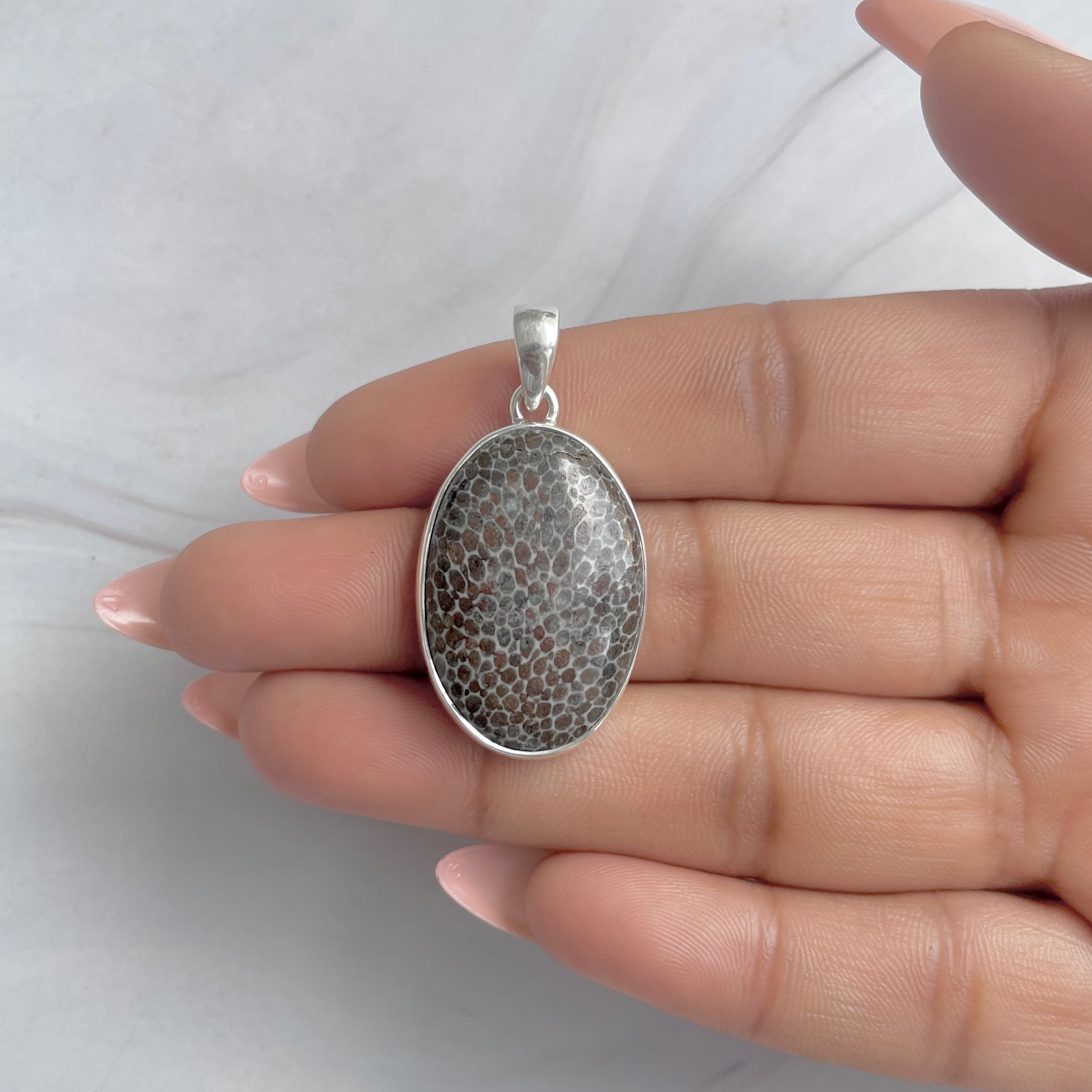 Stingray Coral Pendant-(SRC-P-20.)